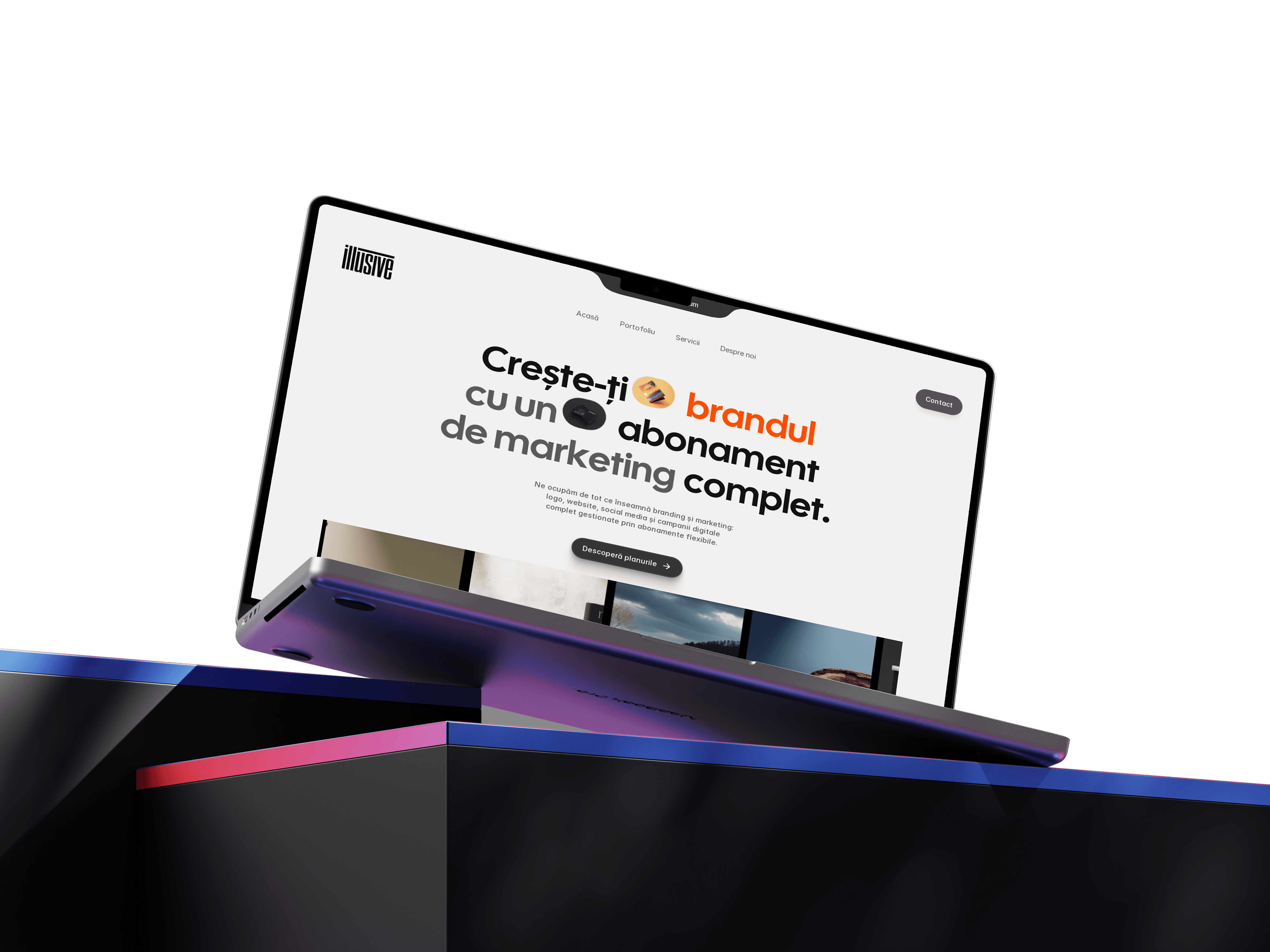 Creare website de prezentare și magazine online performante. Design web custom (UI/UX) optimizat pentru conversie și mobil.