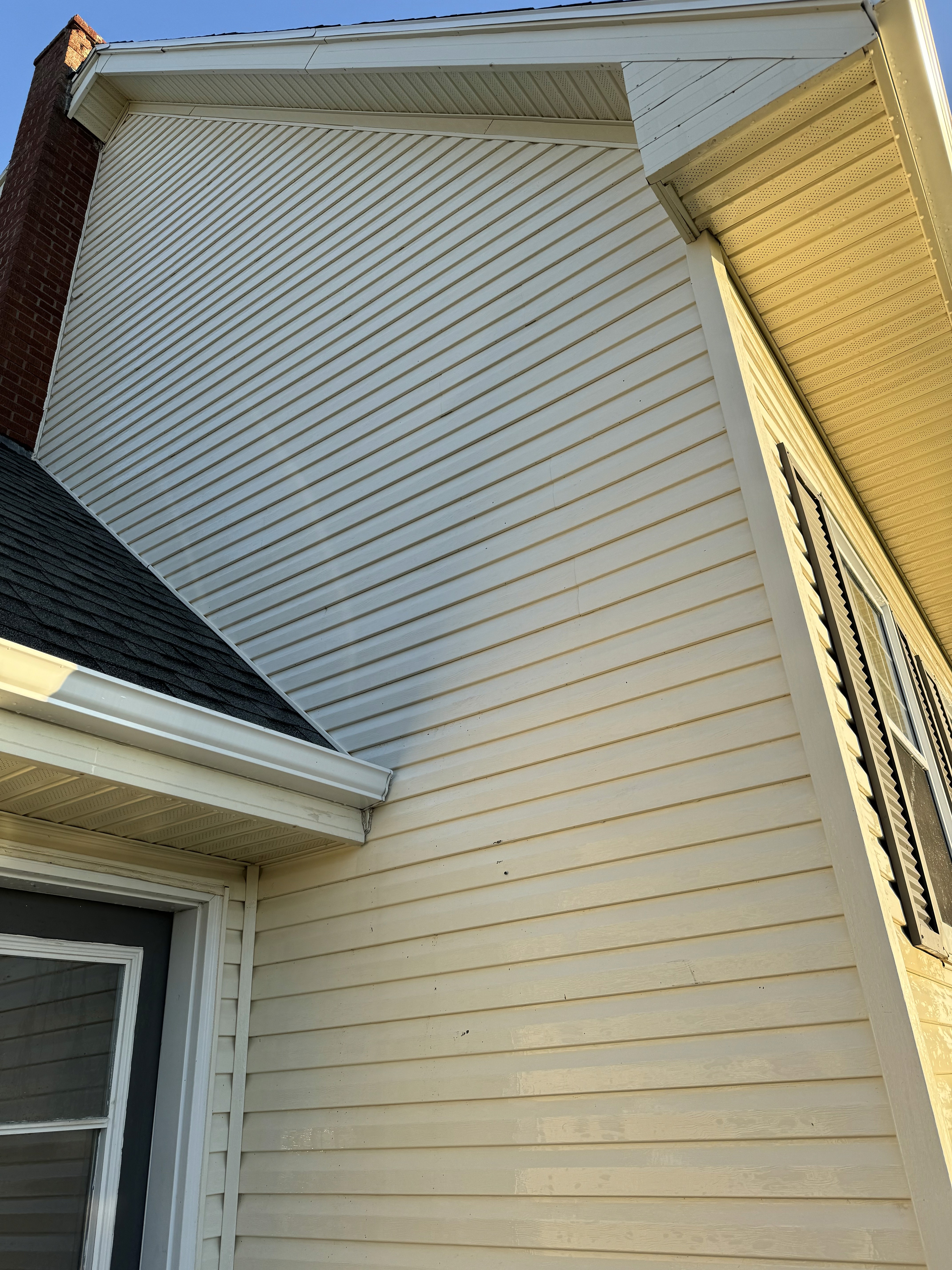 Pressure washing transformation photo