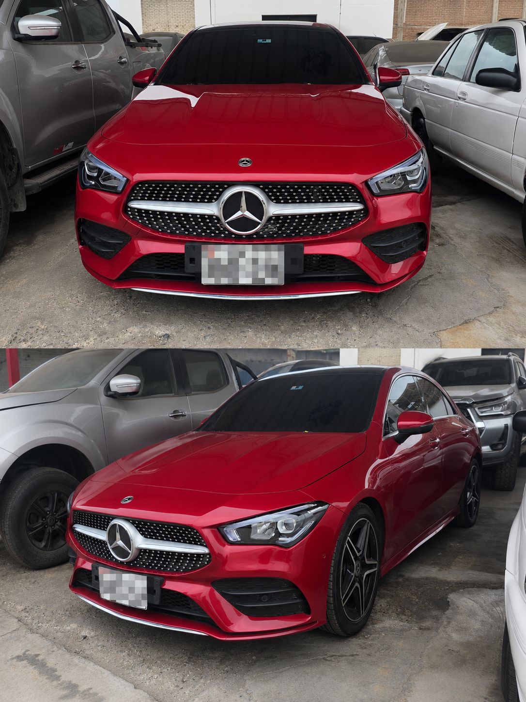 Mercedes CLA 200 Coupe después de la reparación en ANORSA