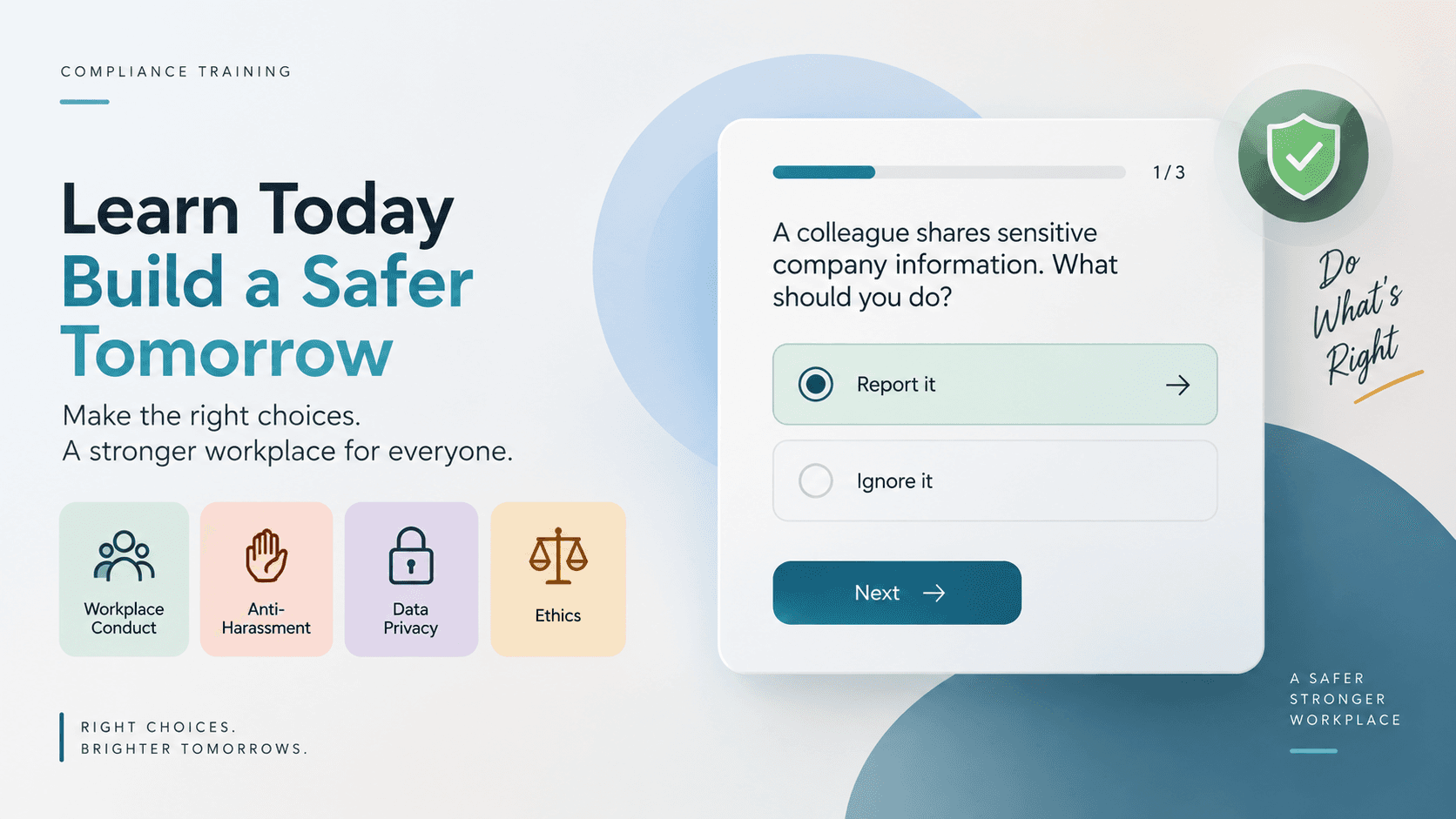 Learn Today Build a safer tomorrow 