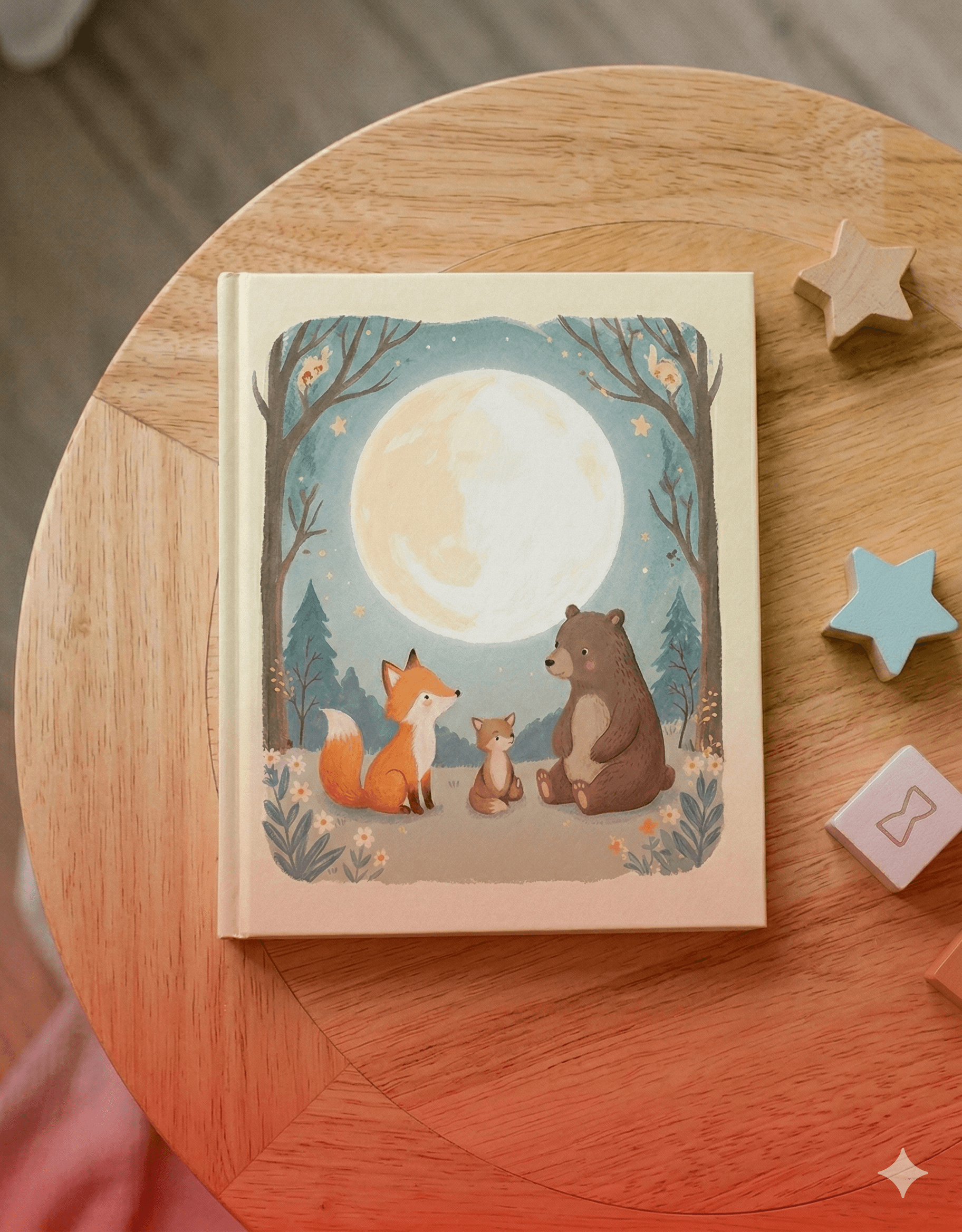 Dětská kniha na stole