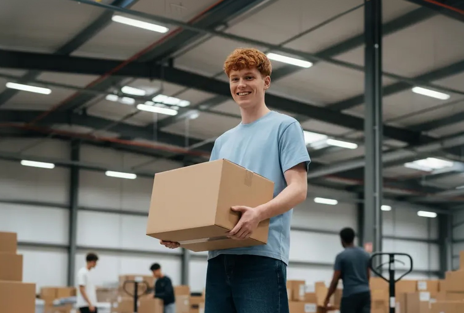 Un Student fait une mission de logistique