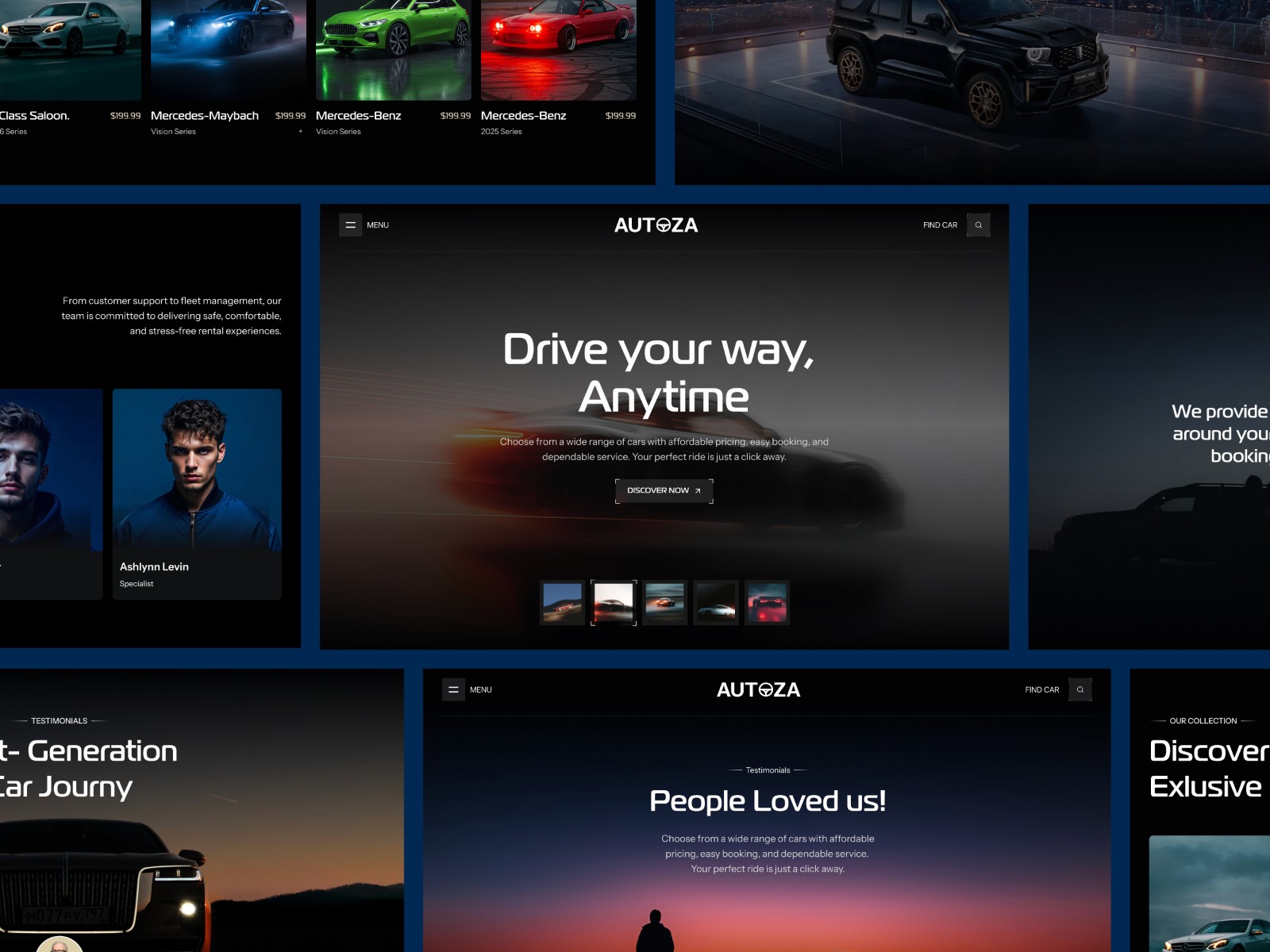 Autoza — 黑白极简现代网站设计灵感