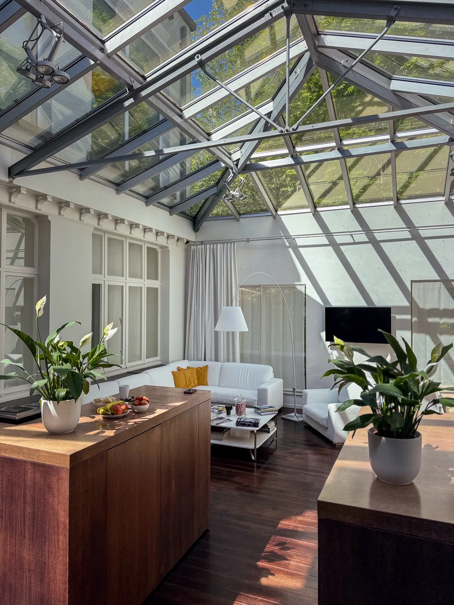 brandy jingles welcoming hall with glass roof