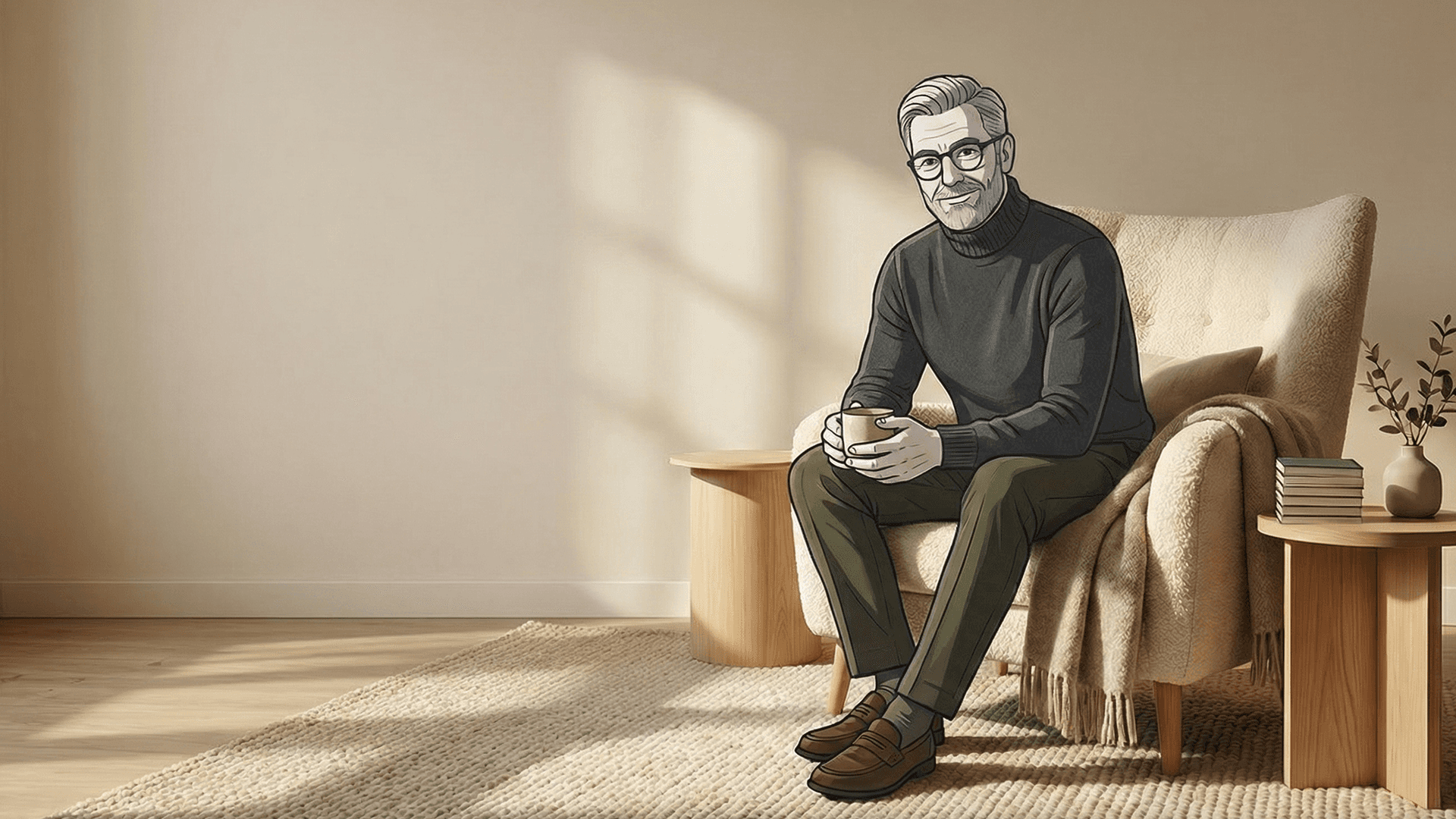 Bill in a chair