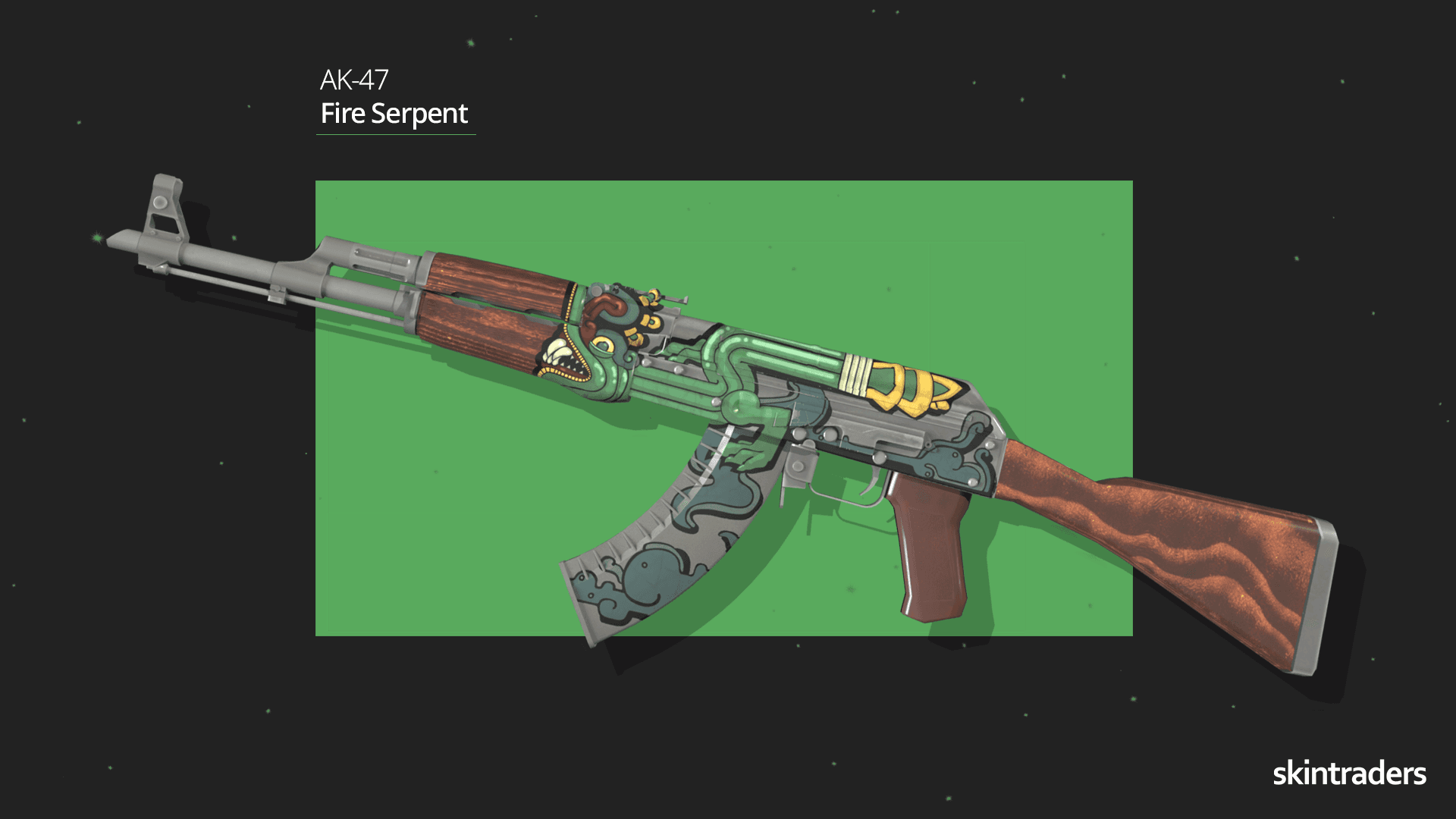 Ak-47 Fire Serpent Skin Showcase