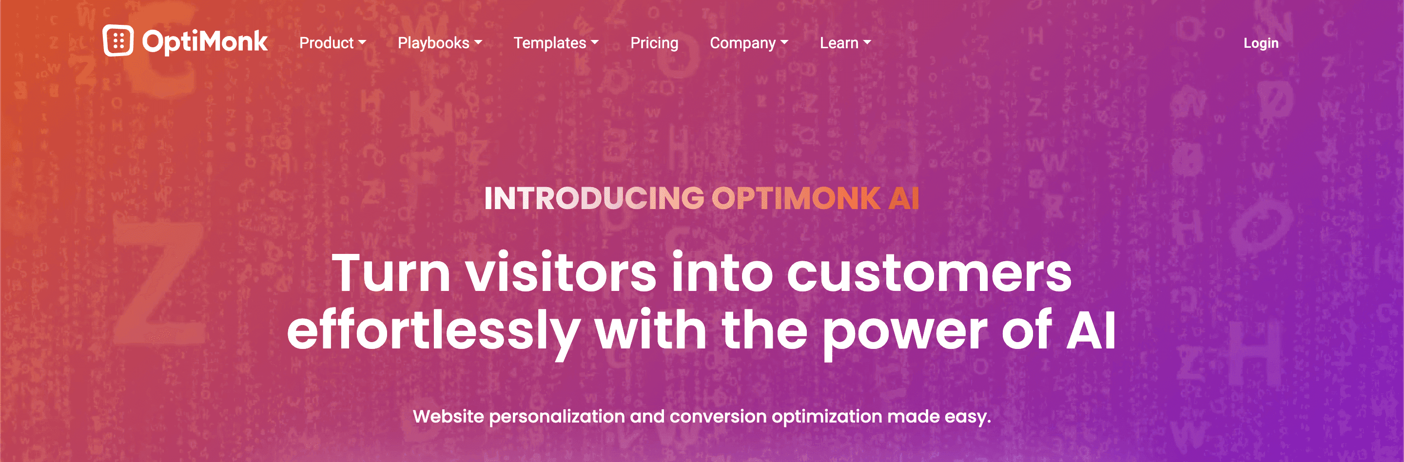 OptiMonk home page