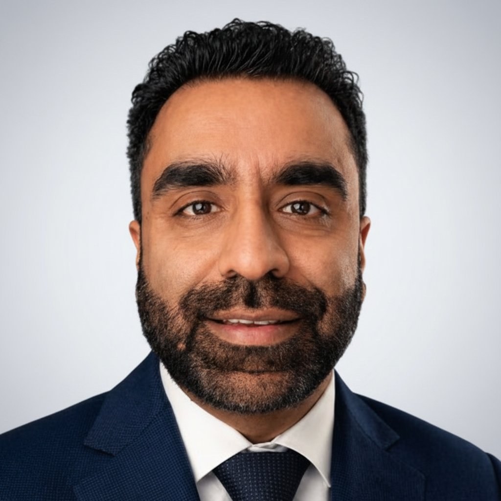 Portrait of portfolio creator – front view