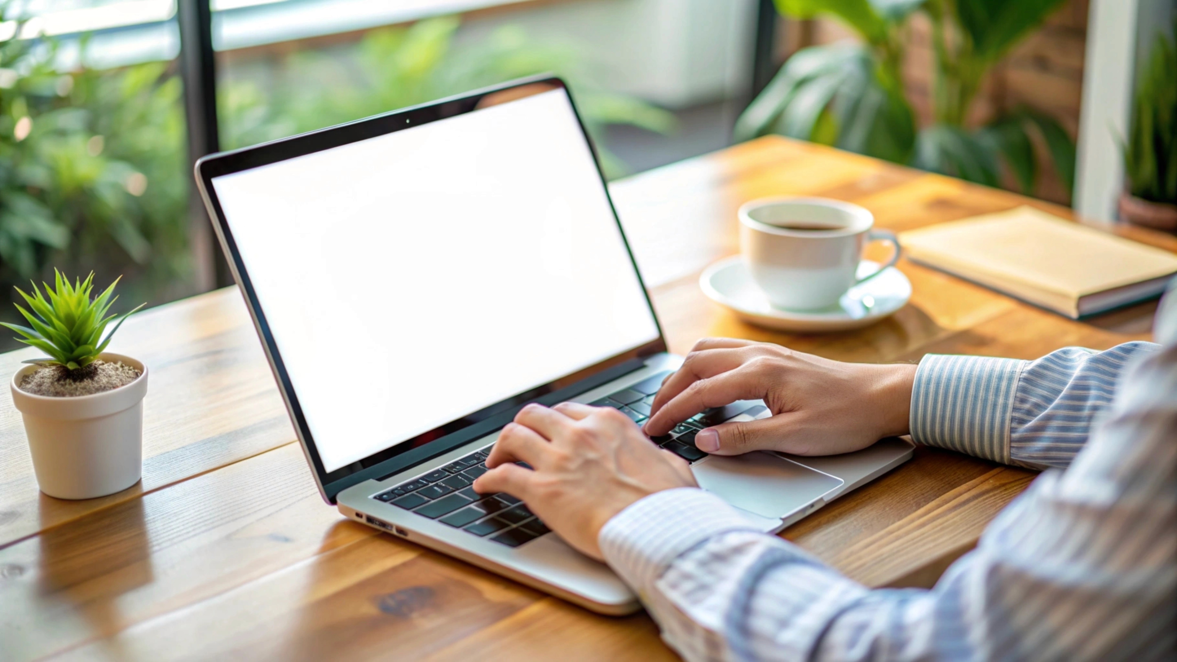 woman sitting around table holding tablet