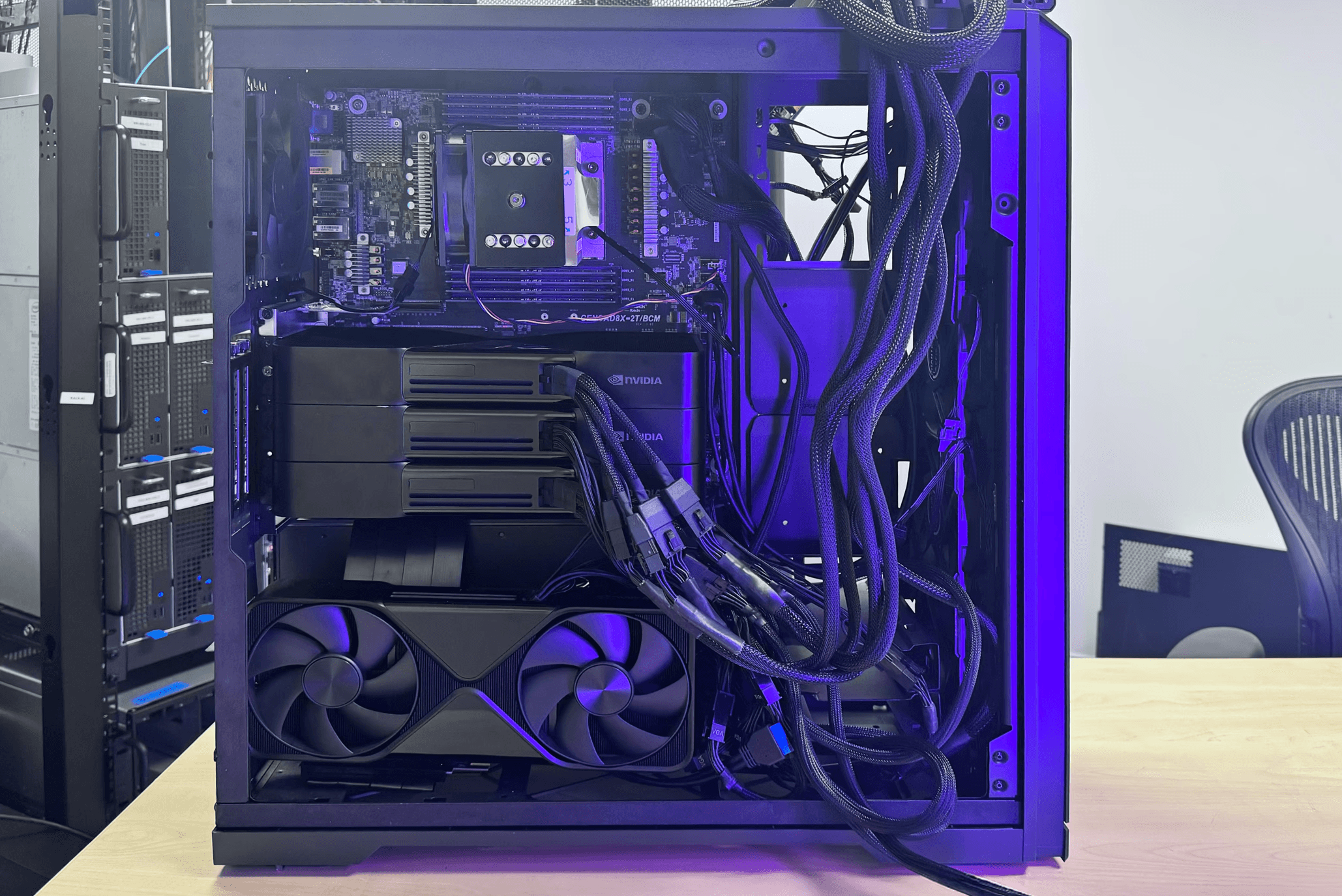 Four RTX 6000 Blackwell GPUs in One Machine