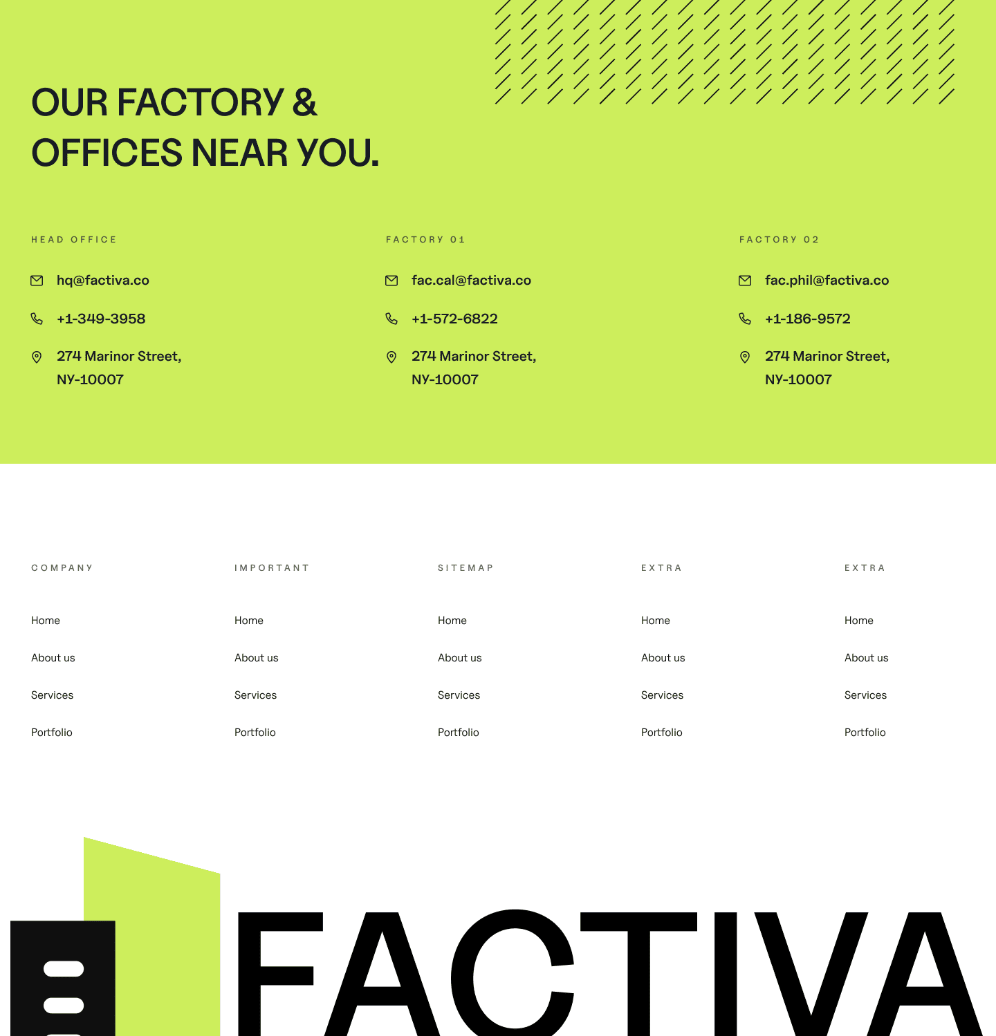 Footer 126