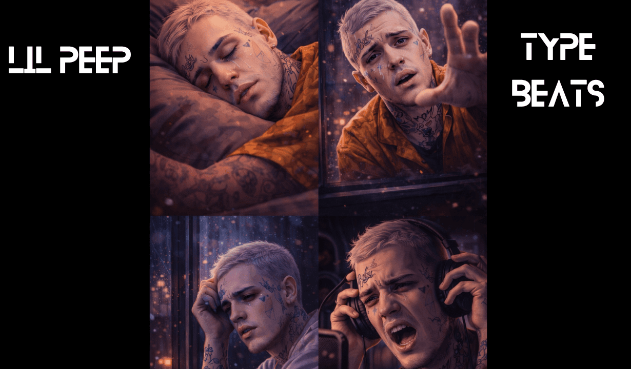 LIL PEEP TYPE BEATS, LIL PEEP TYPE BEATS FOR SALE, SAD MELODIC GUITAR TRAP BEATS, EMO TRAP BEATS,