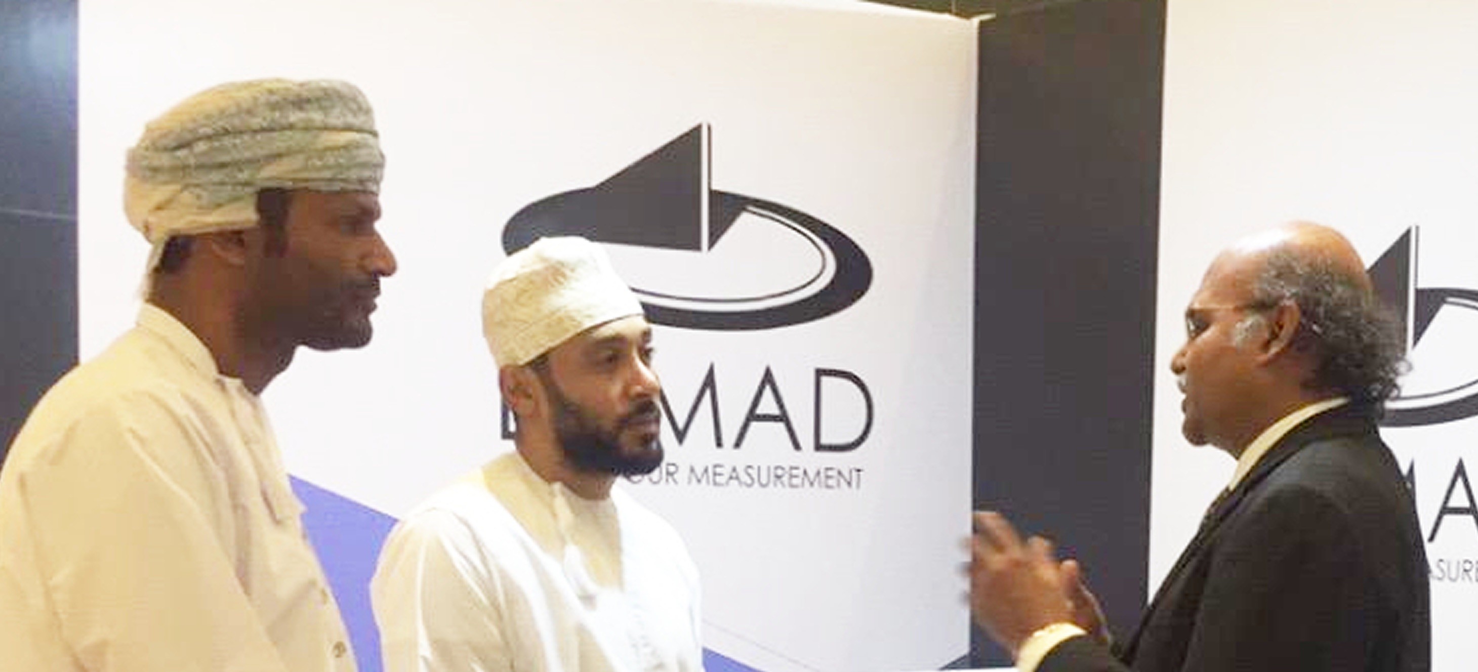 LAMAD team at their exhibition stand