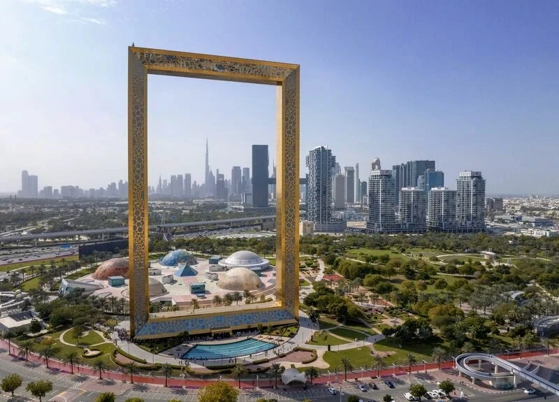 Dubai Frame city view