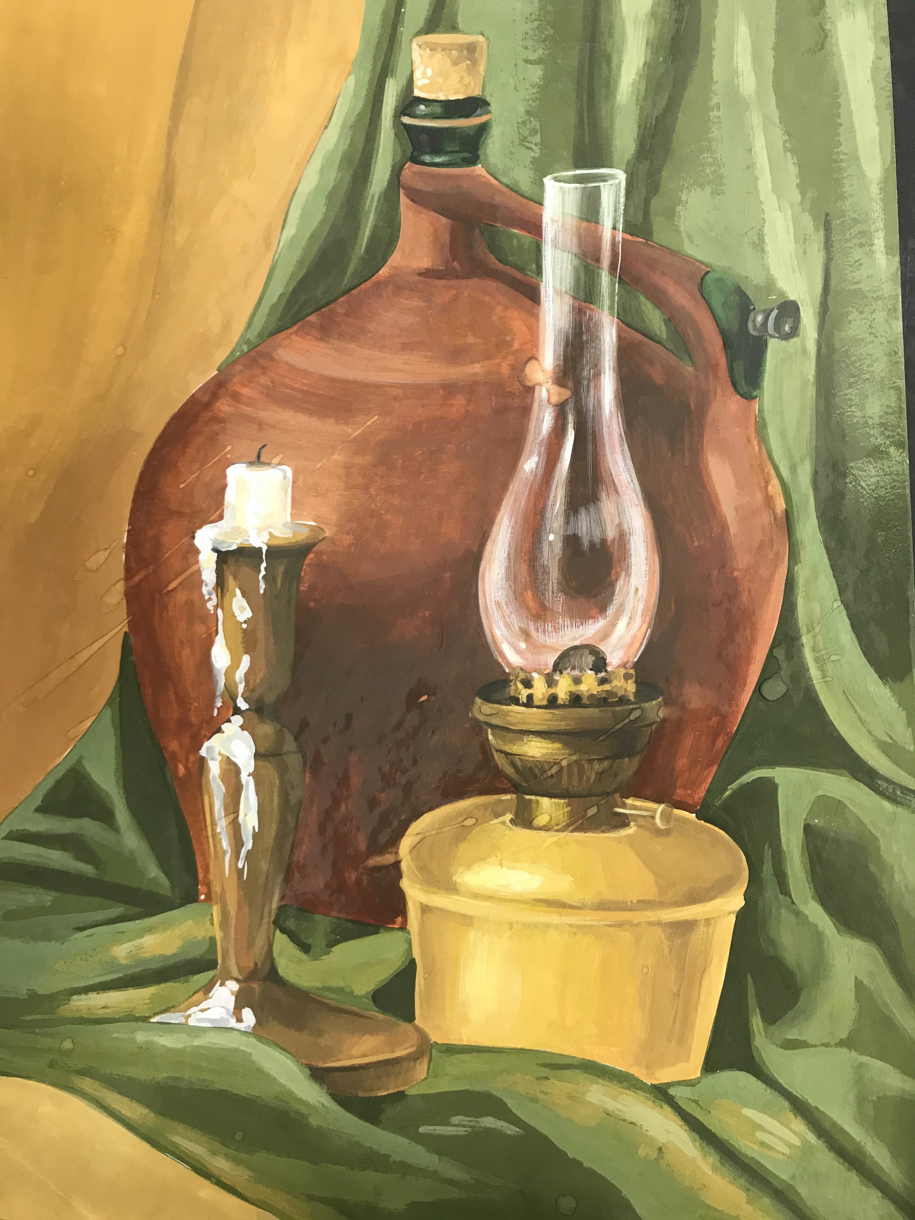 A man stading with Surfboard