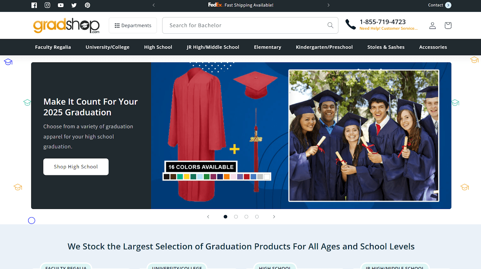 Gradshop Homepage