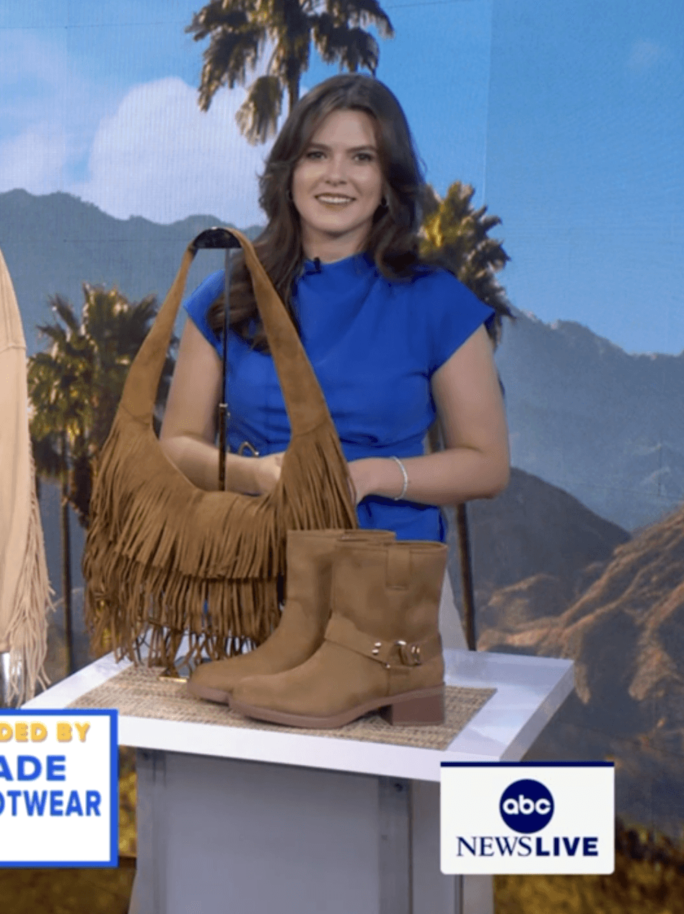 Casey Kelley hosting a live on-camera segment