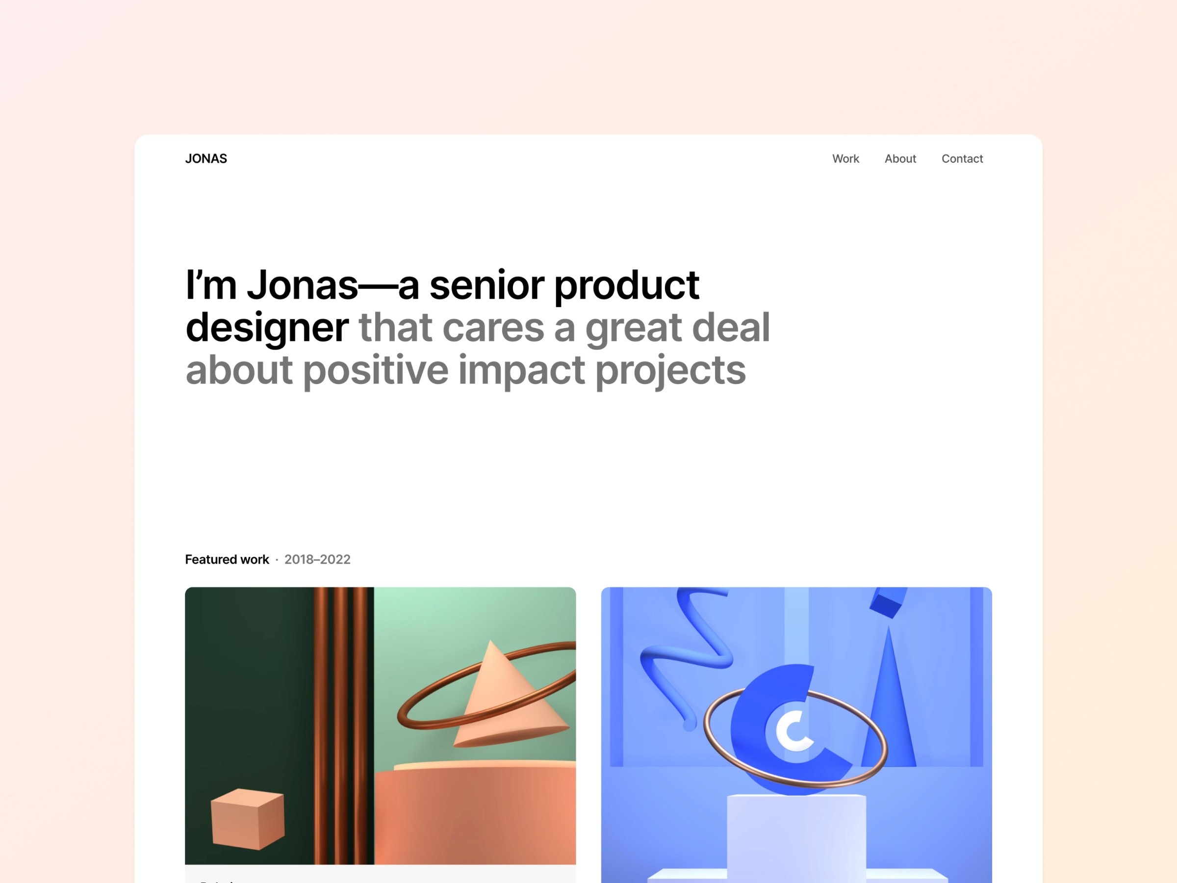 Jonas Framer Template