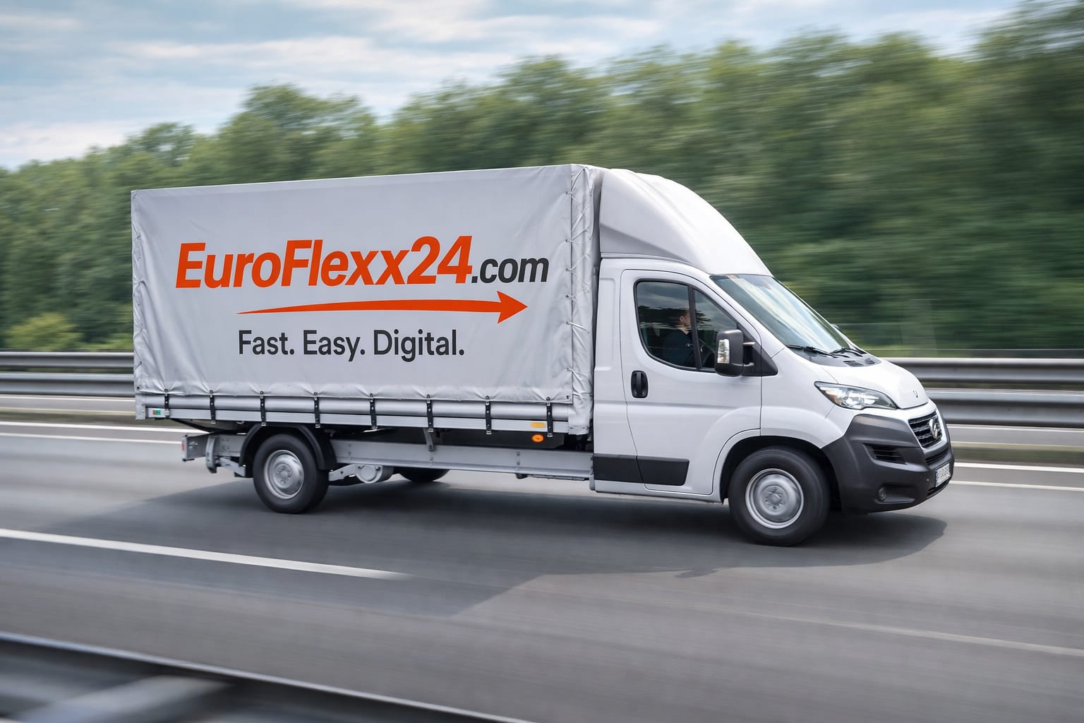 EuroFlexx24 Sprinter auf der Straße, fotografiert in der Innenstadt.