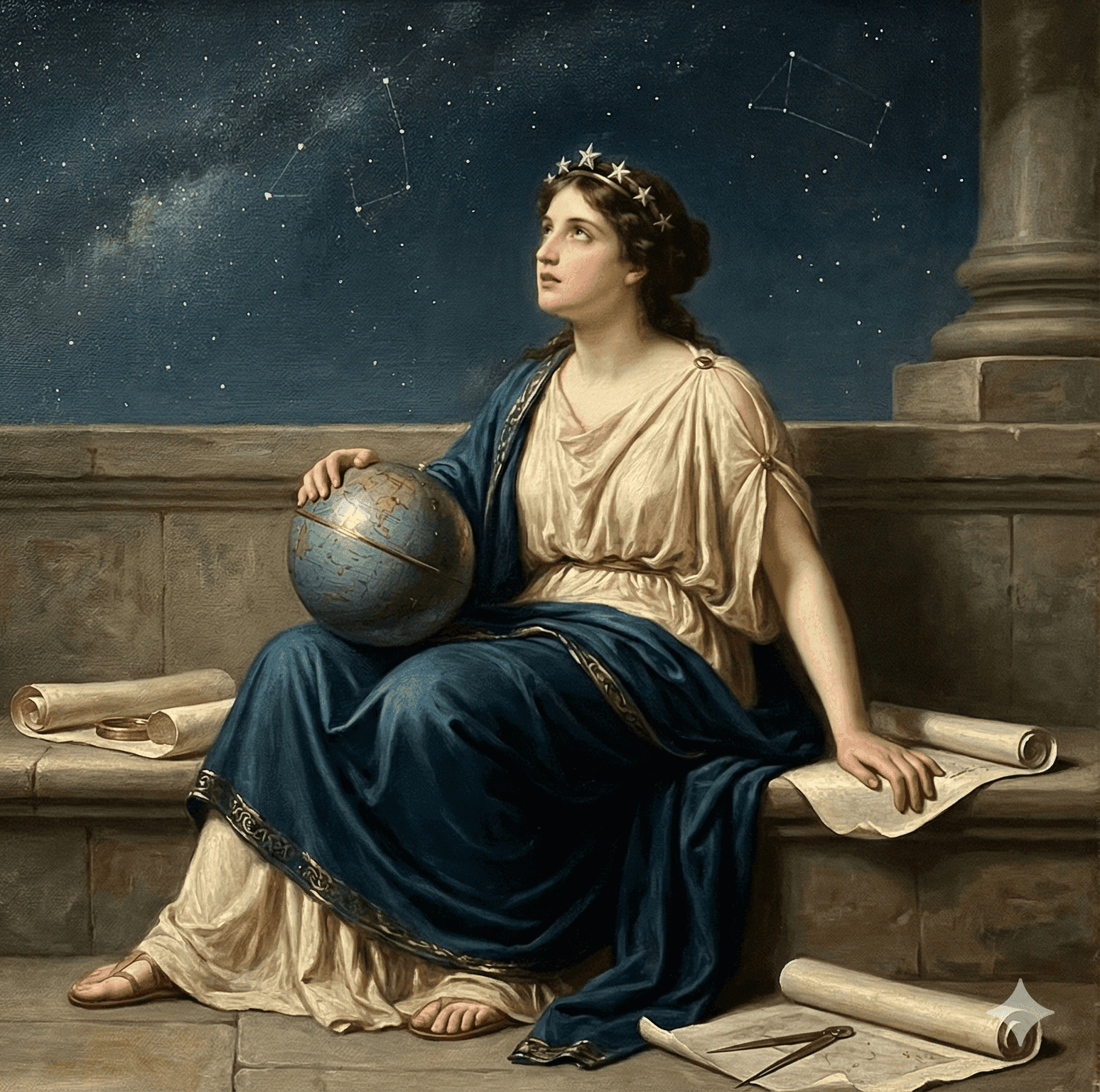 A person with curly hair sits at a desk, working on a laptop in a cozy, well-lit environment.