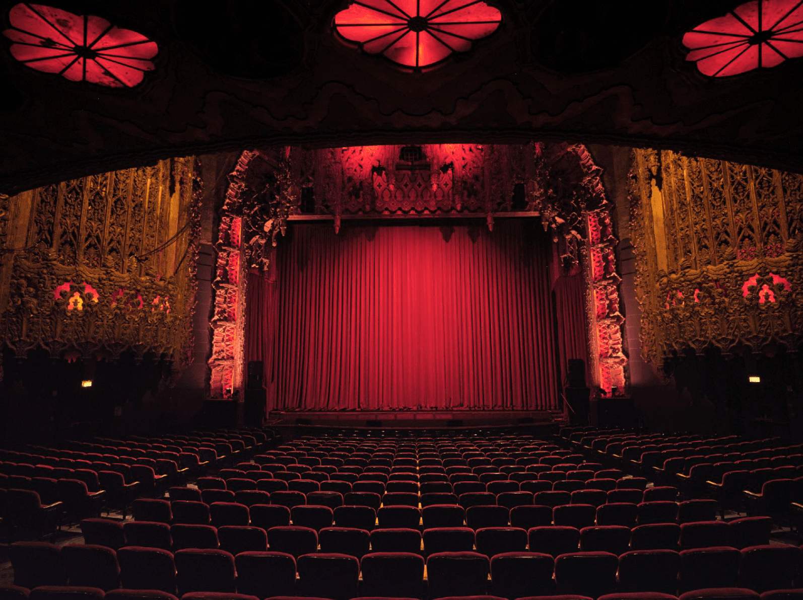 Shot of the stage at The United Theater DTLA