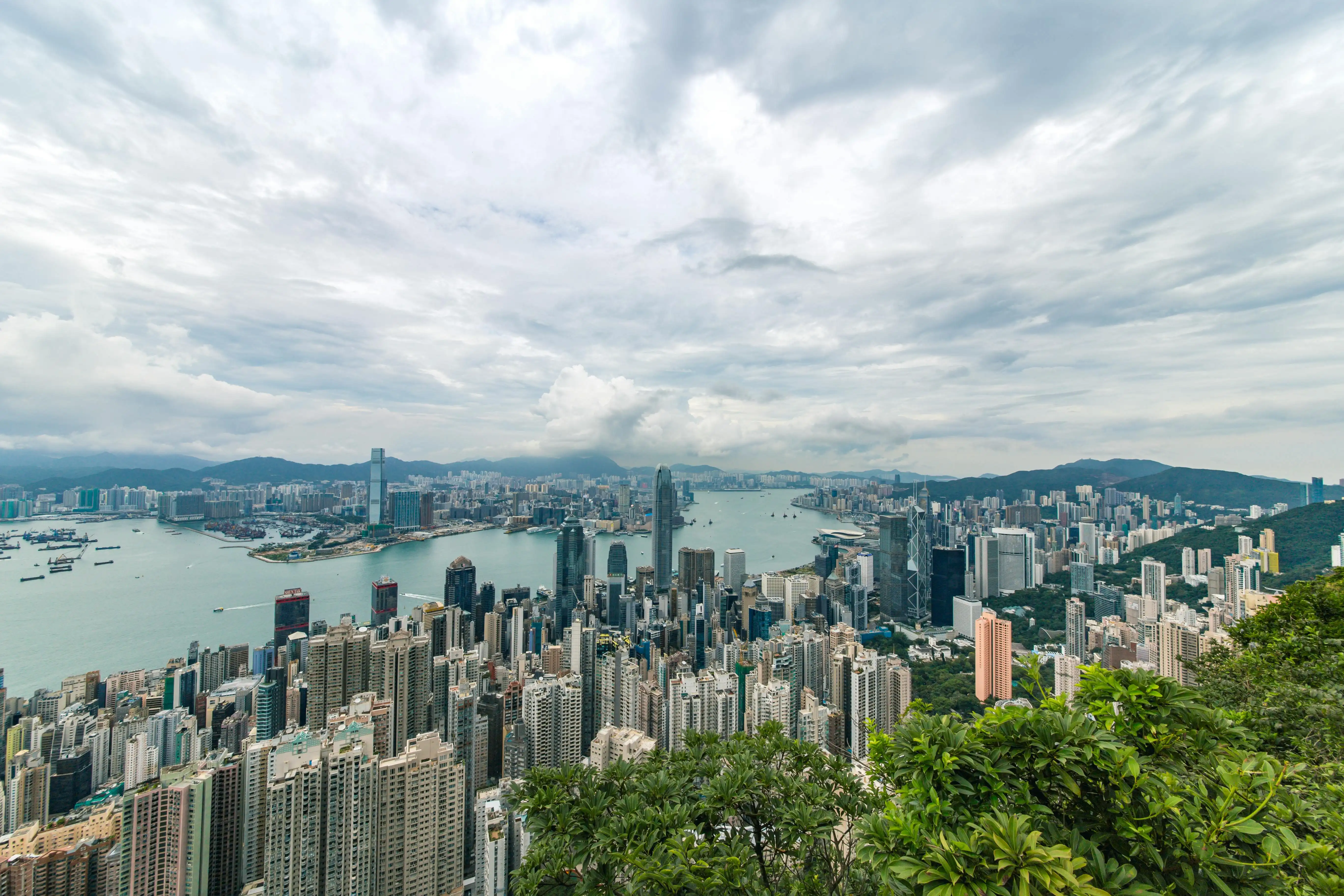 Hong Kong Adası'nın bir görüntüsü