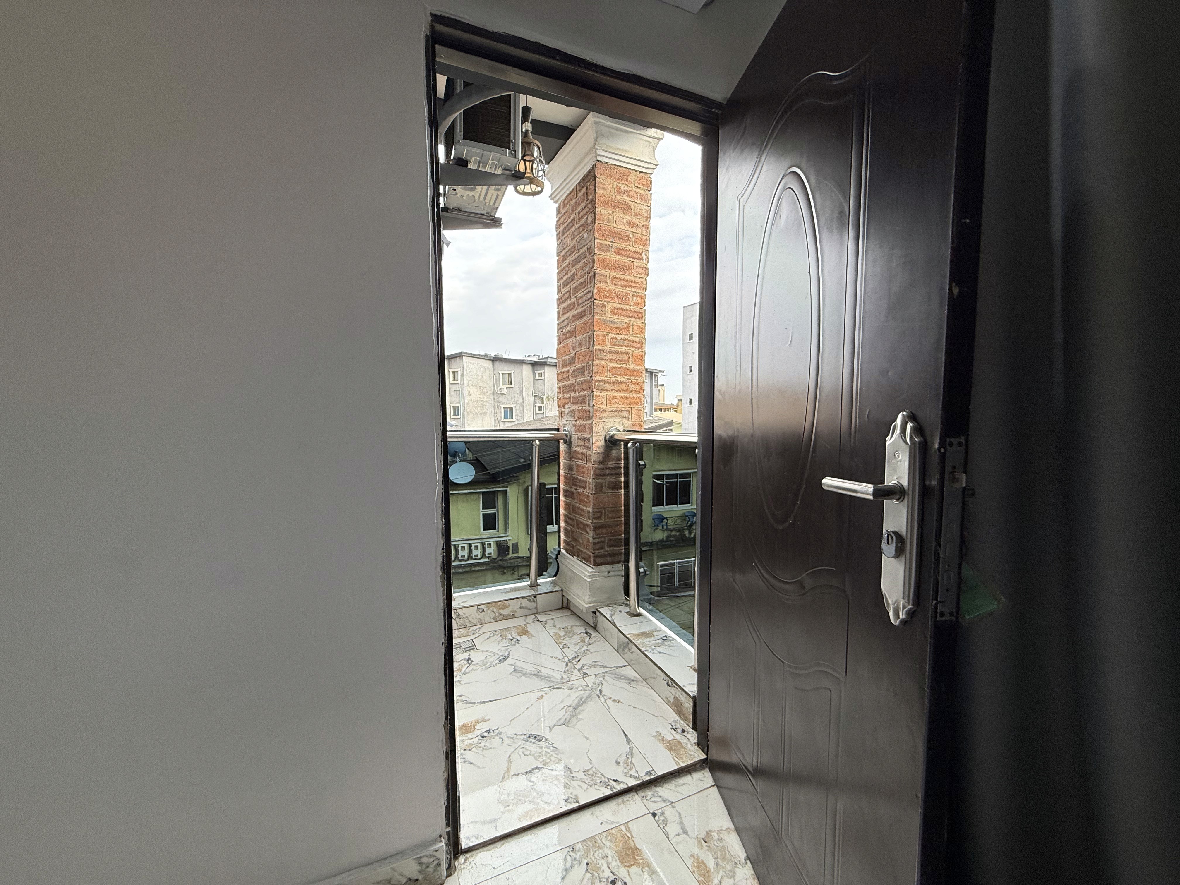 Interior hallway at Olive The Crest, private shortlet apartment in Yaba, Lagos