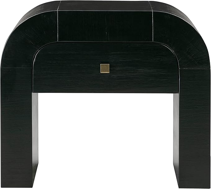 Black round nightstand – A stylish and functional furniture piece, perfect for any modern home.