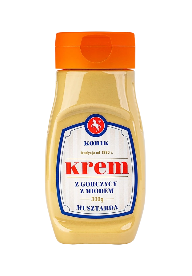 Musztarda krem z gorczycy z miodem PET 300g
