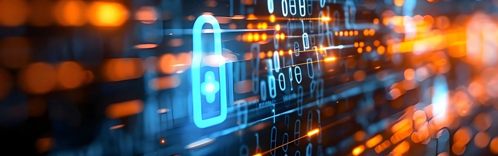 Red digital warning symbol glowing on a circuit board interface, representing active ransomware exploitation of the VMware ESXi CVE 2025 22225 vulnerability and hypervisor compromise.