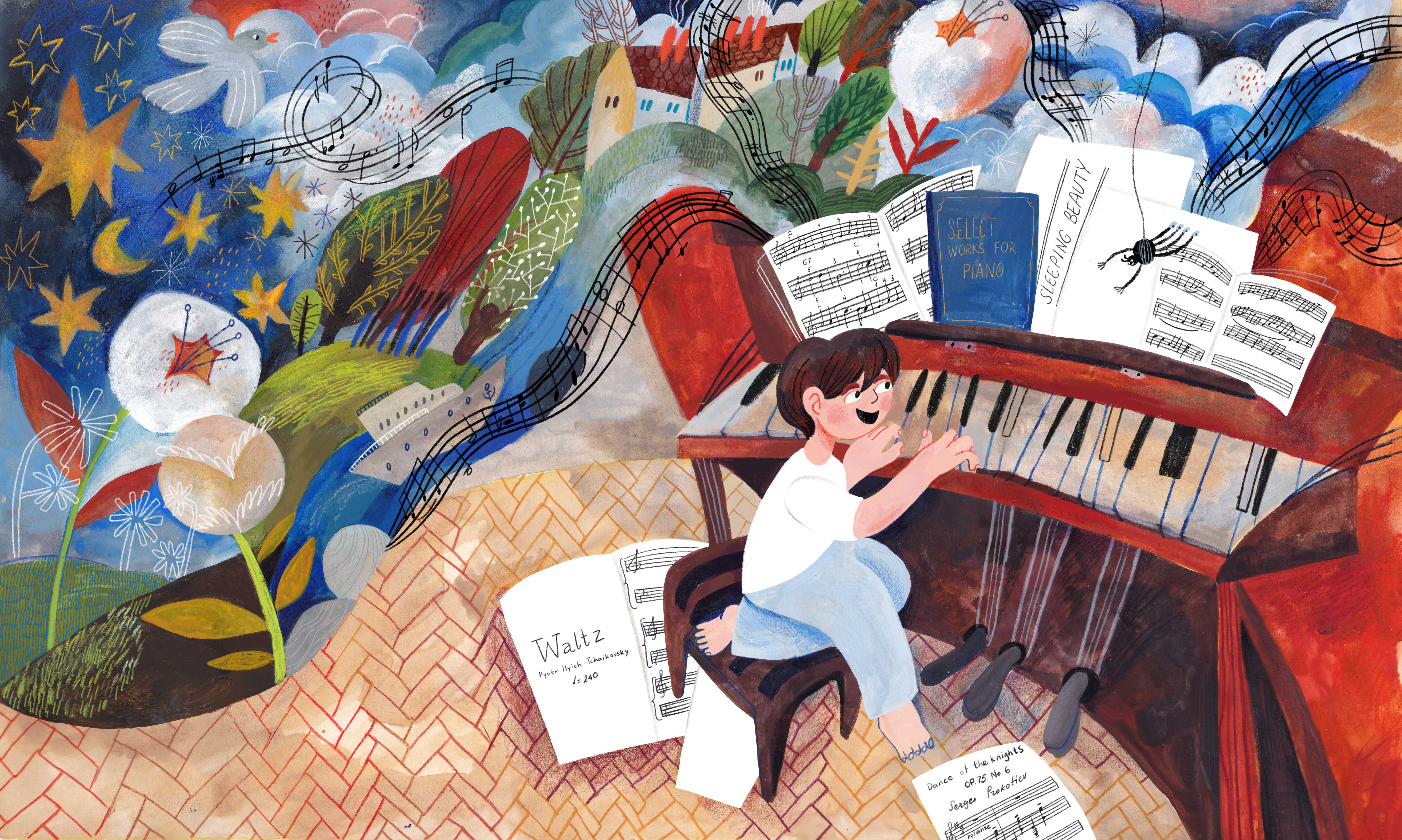 Echo the Music Spider. Picture book