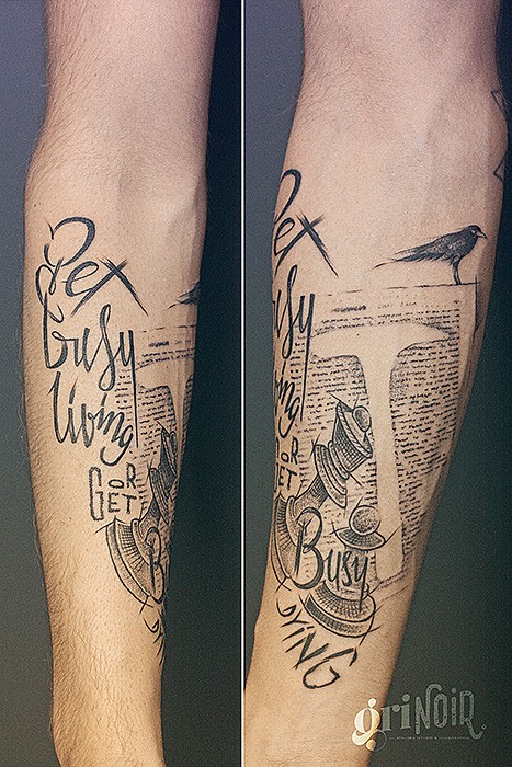 Film Les évadés - Sketch, Pop Culture, Concept & Sur-mesure par Julien Joolz à Grinoir Tattoo