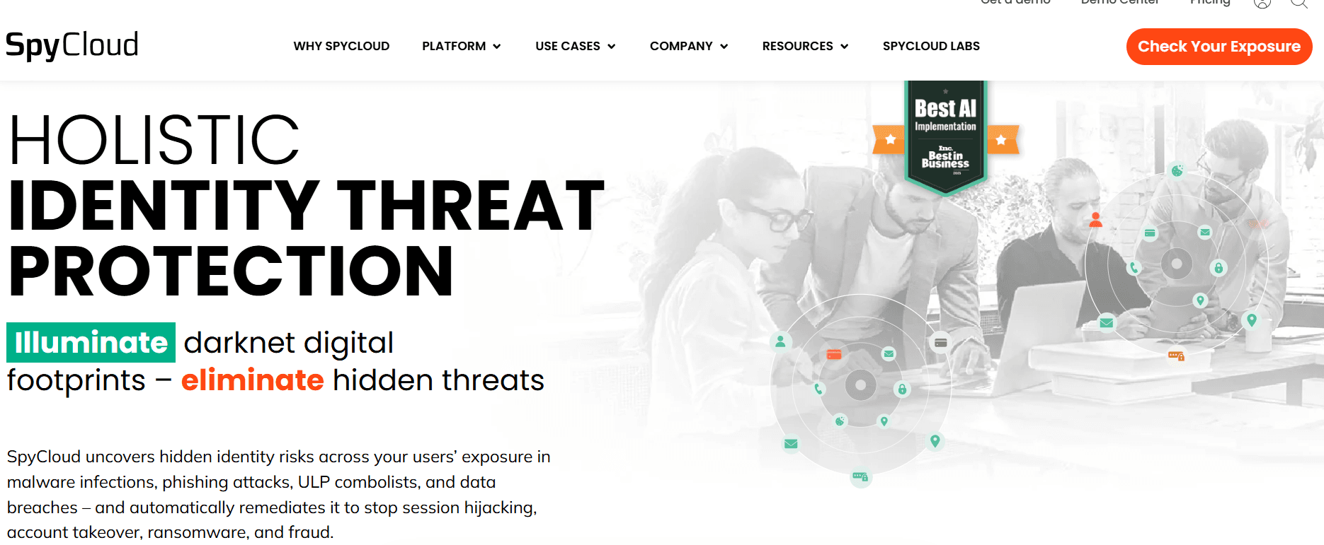SpyCloud Homepage