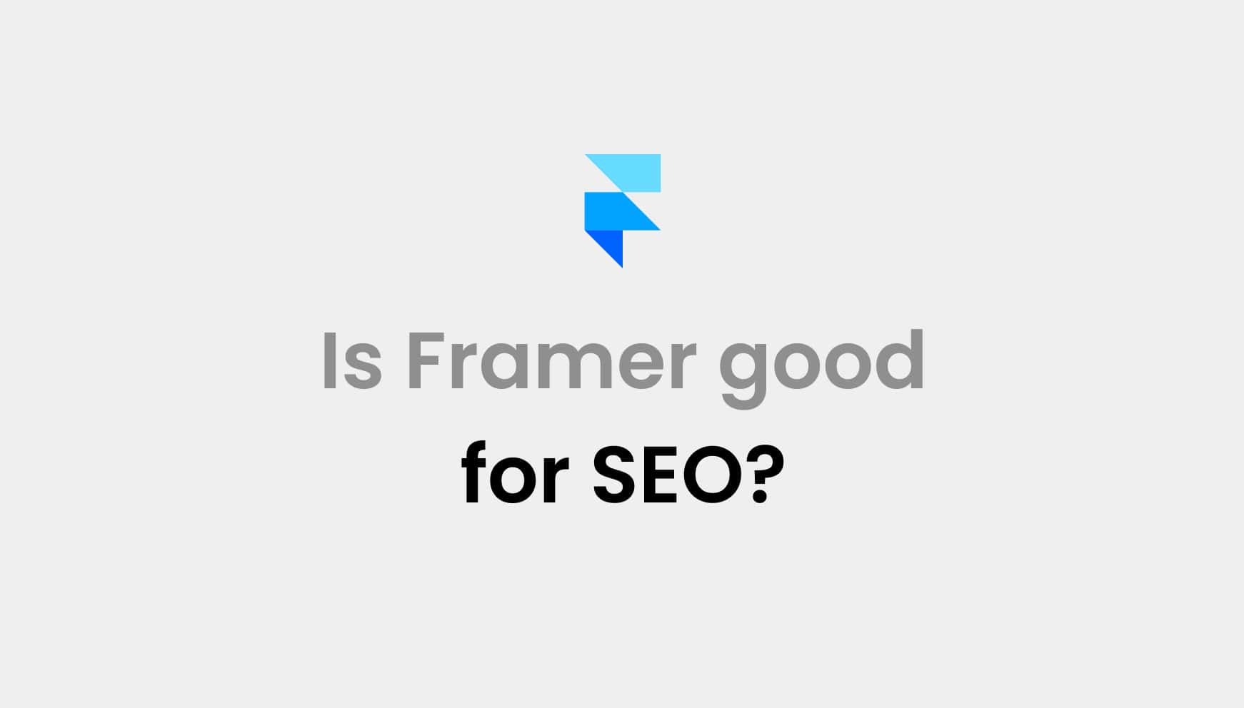 is framer good for seo