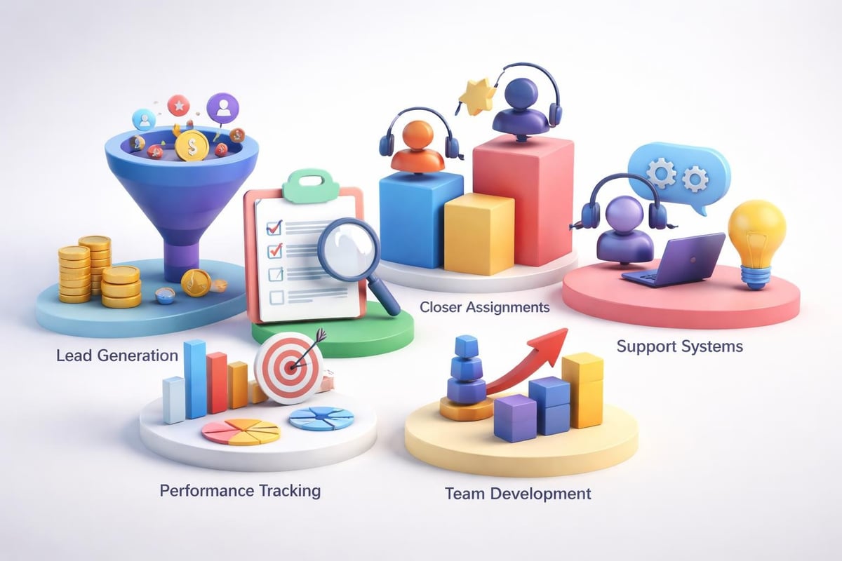 High ticket sales team structure
