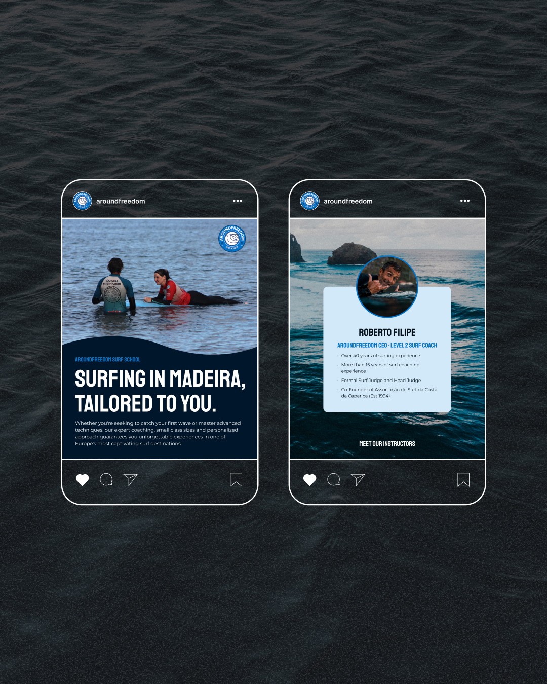 AroundFreedom Surf Social Media Graphics