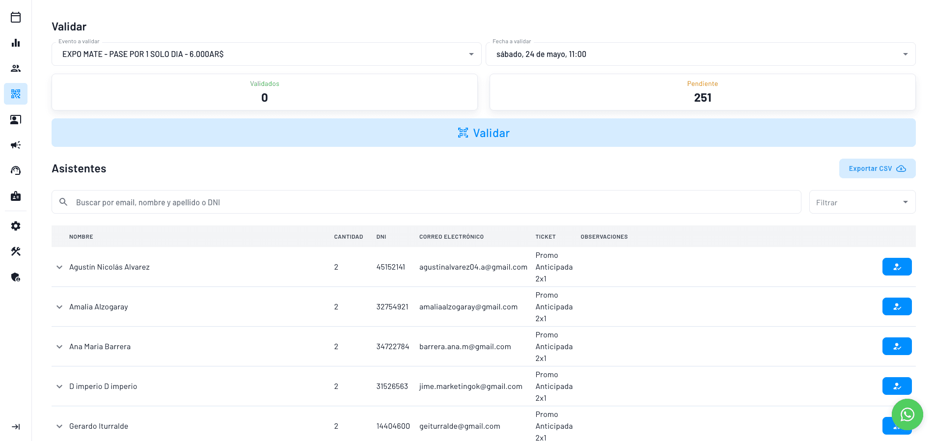 sistema de validación QR ultra rapido