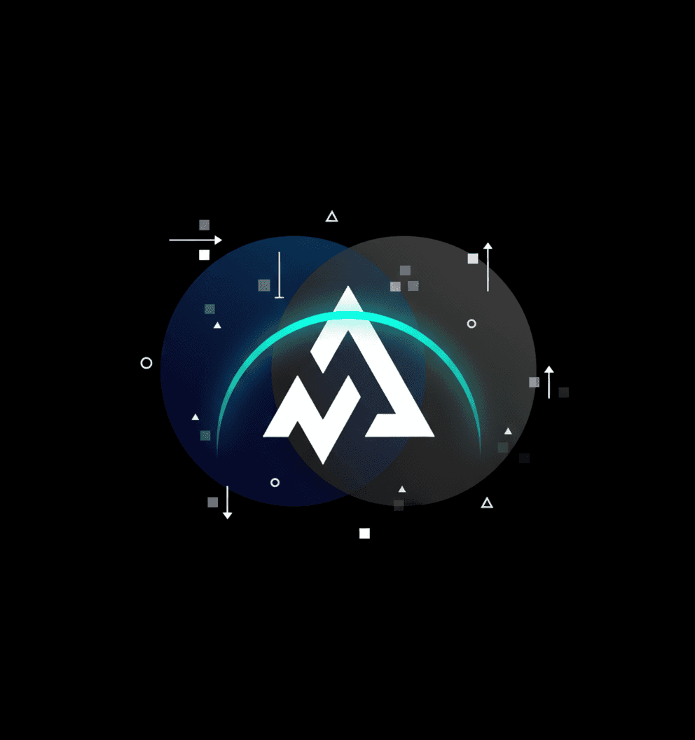 Visual metaphor showing geometric forms illustrating forex conversion between USD and EUR, with profit and lot size shifting as rates change