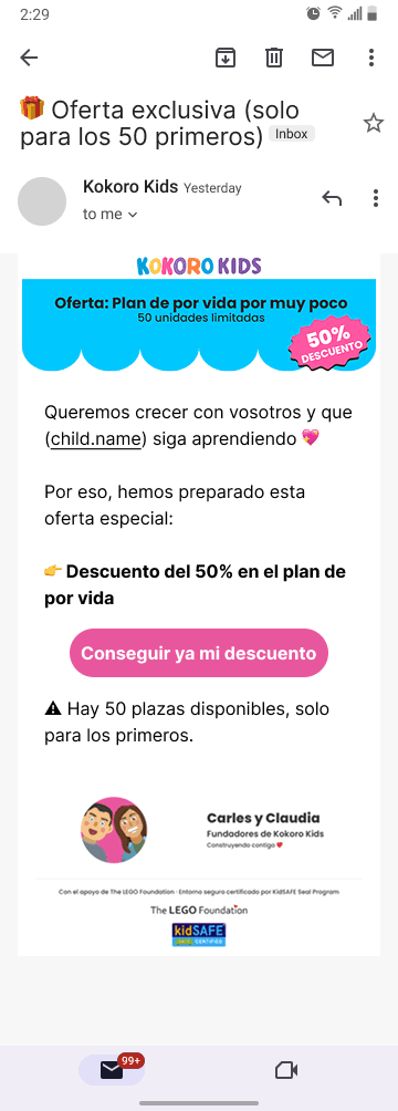 Winter email campaign