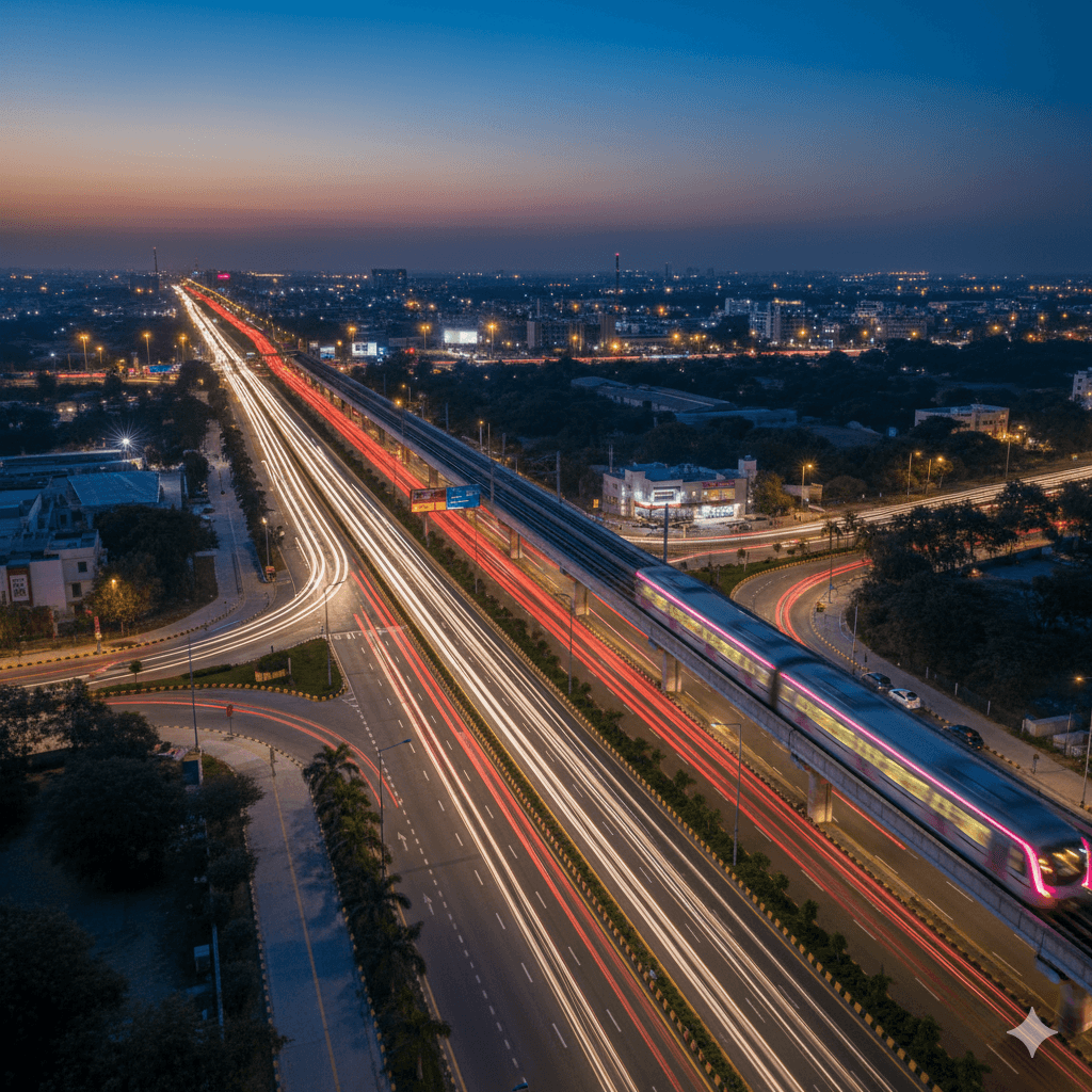 Modern road network offering hyper-connectivity to Jaipur Airport from M3M properties