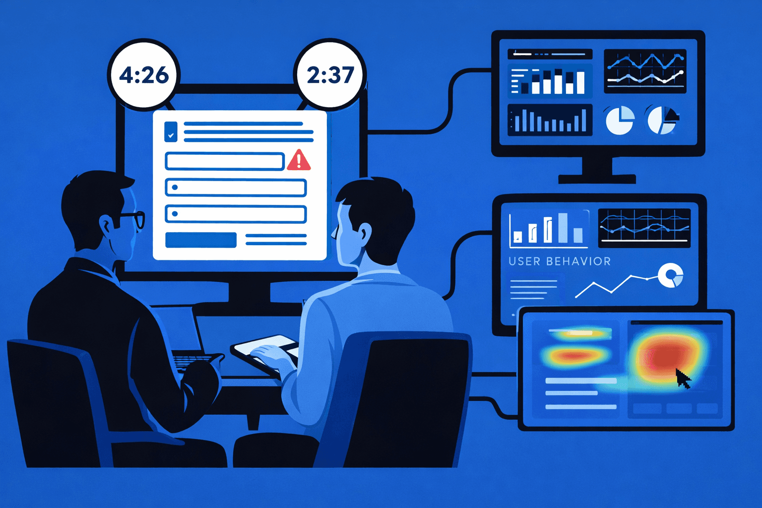  usability testing of form completion speed and error points