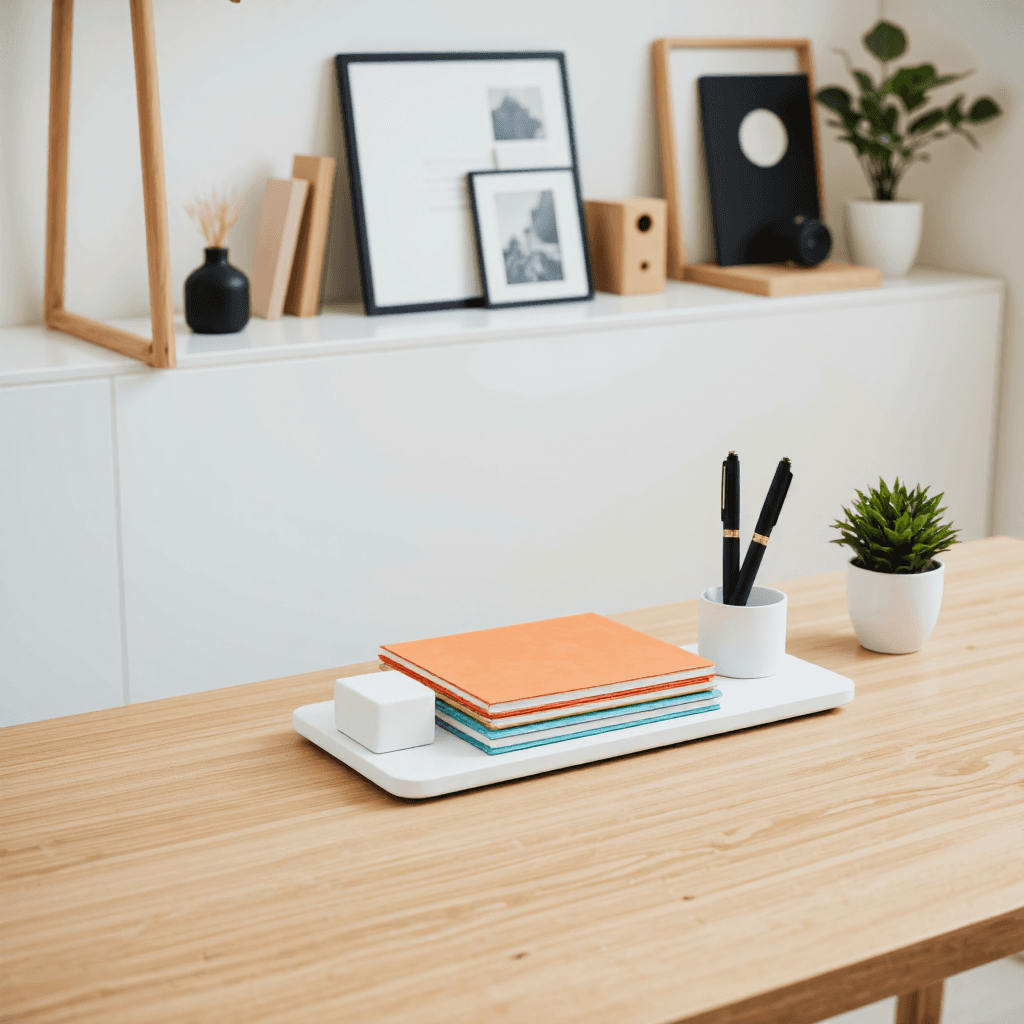 product photography of desktop organizer