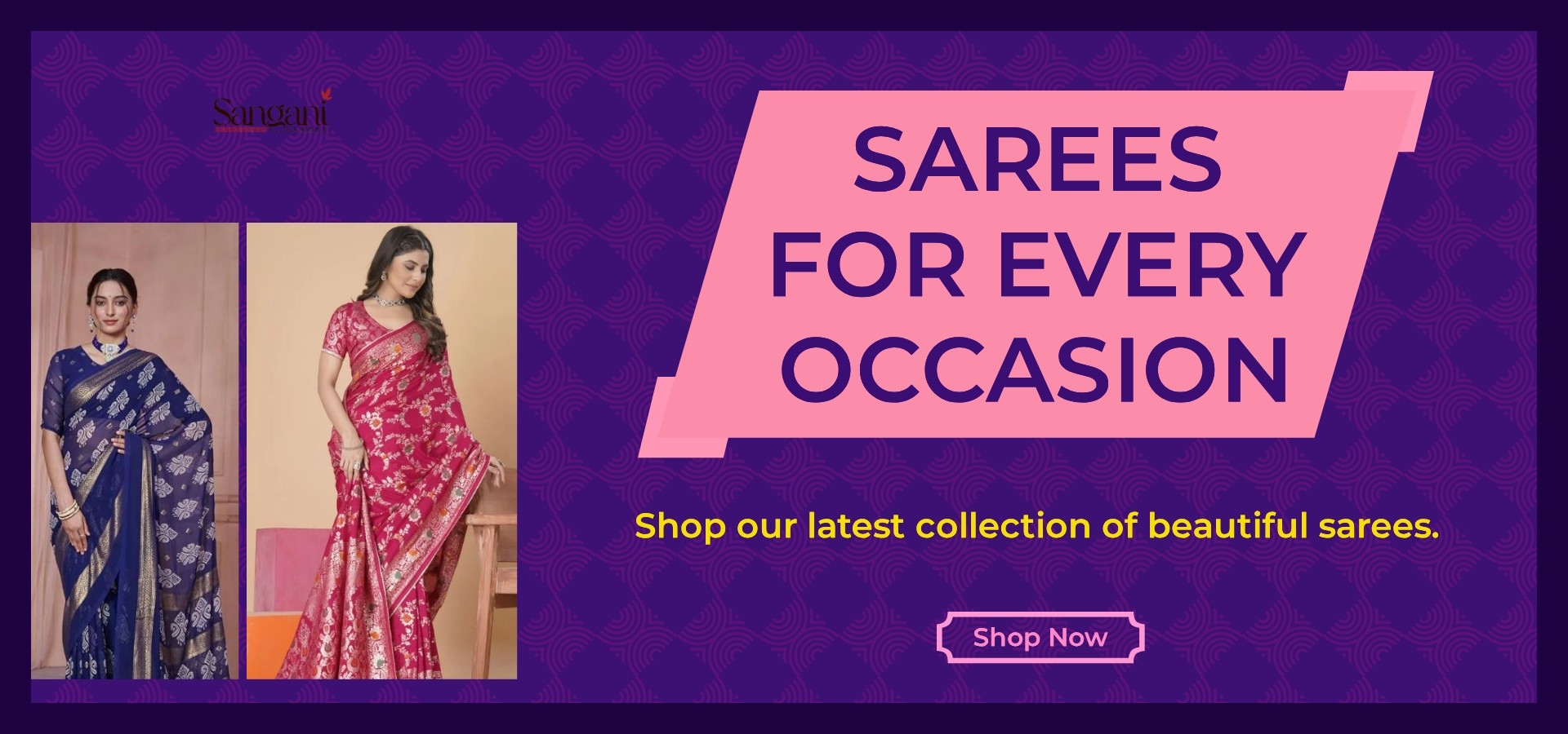 Sarees category banner - generatedWithSivi