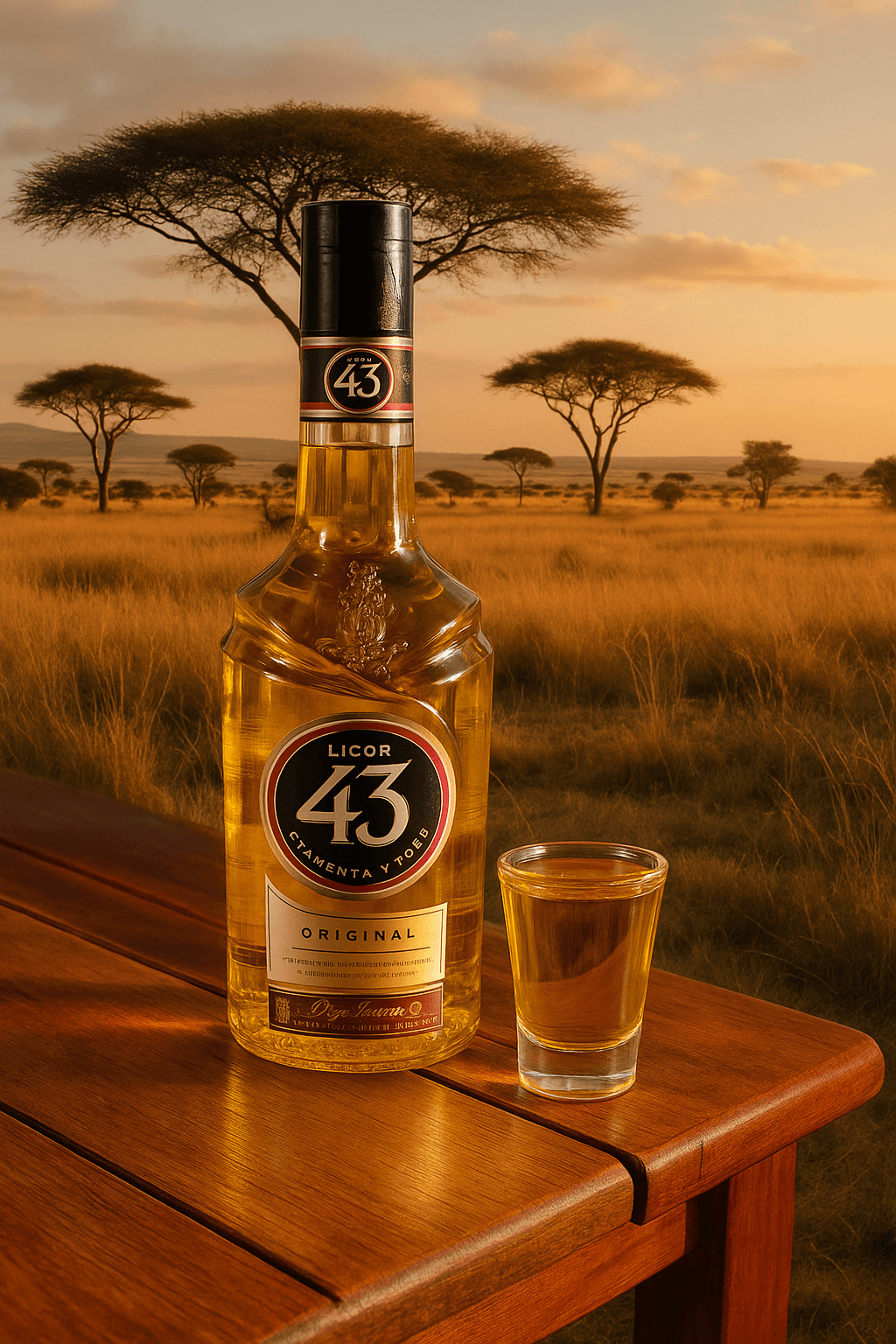 Garrafa de licor 43