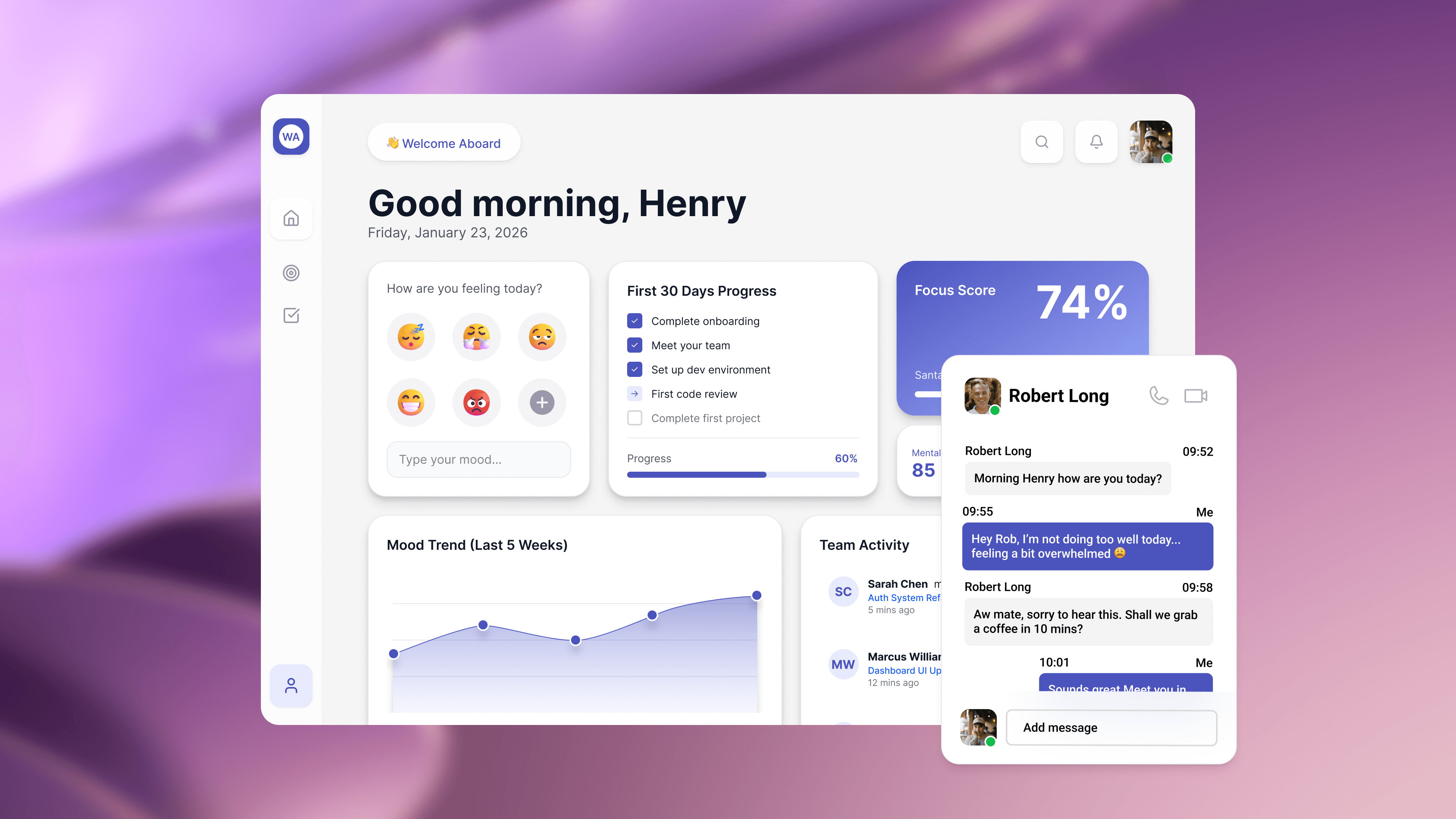Onboarding render of the CareLink App