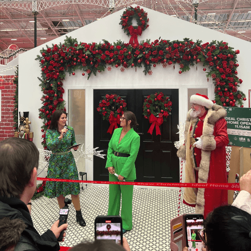 Celebs and Santa open the Dream Home at Ideal Home Show Christmas 2024