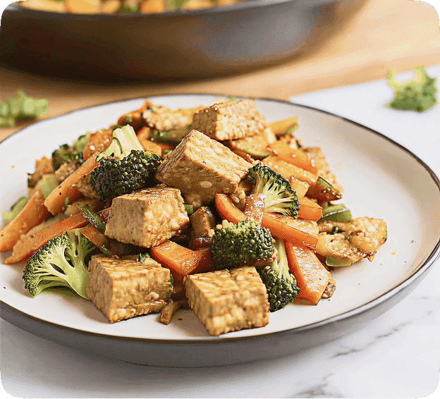 Tiba Tempeh -  Easy! Veggie Stir Fry with Tempeh