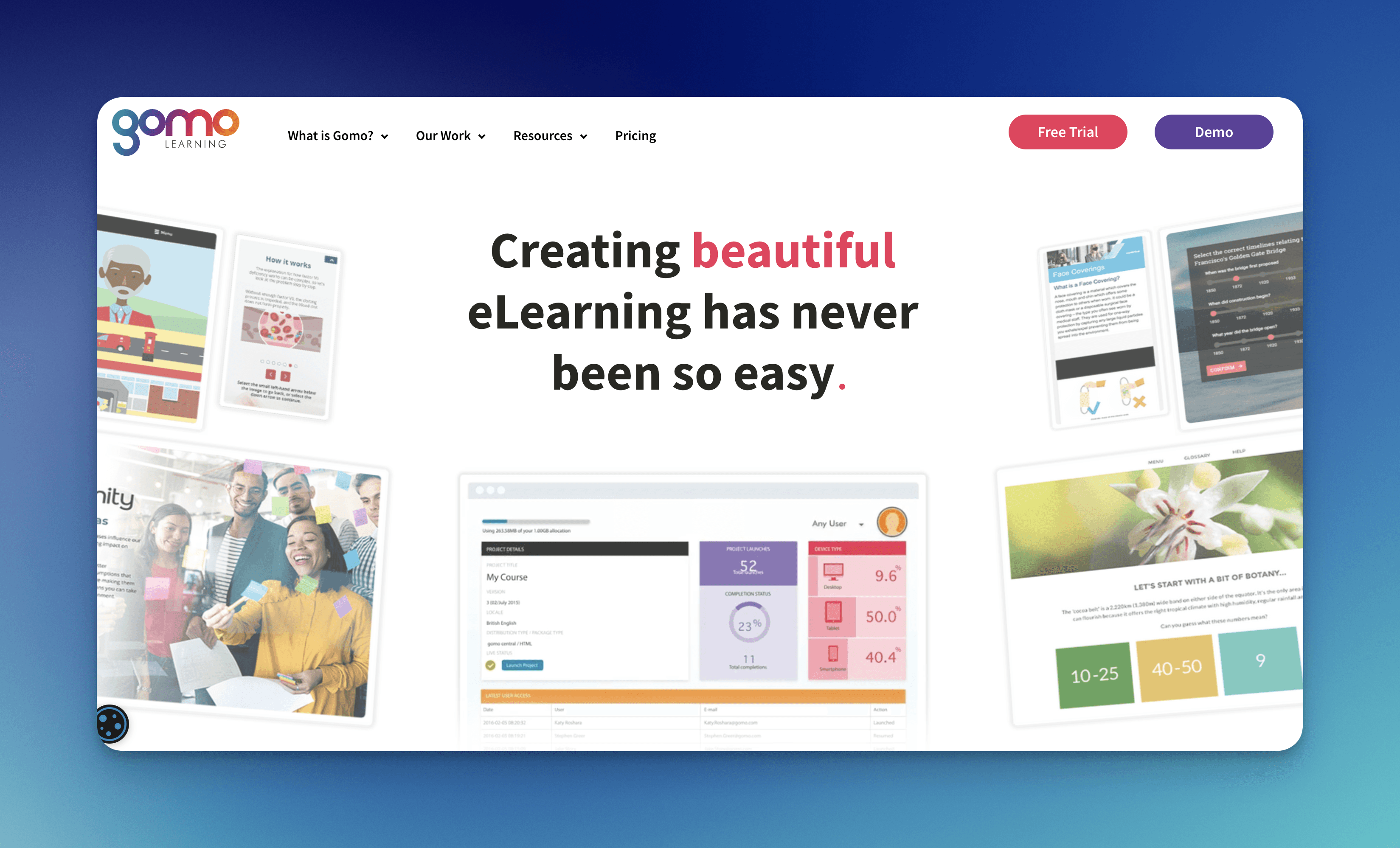 Gomo learning