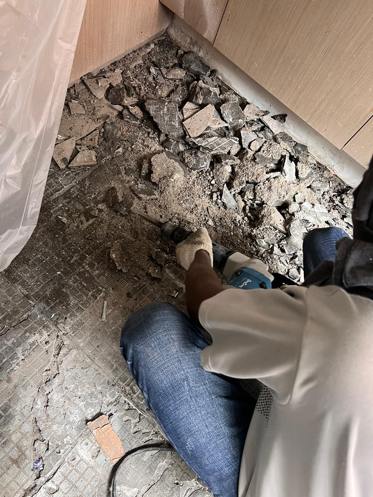 Floor demolition