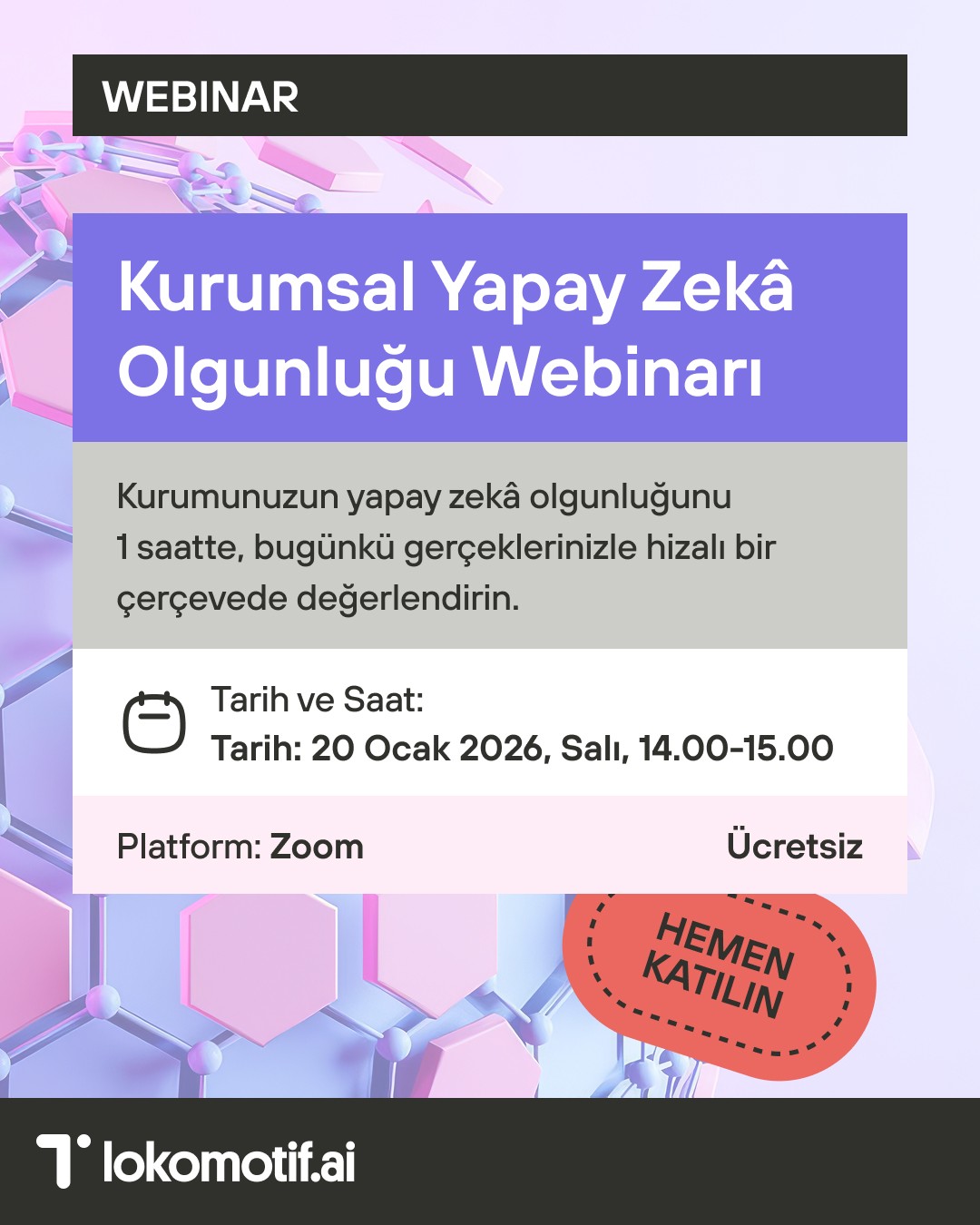 Kurumsal Yapay Zekâ Olgunluğu Webinarı